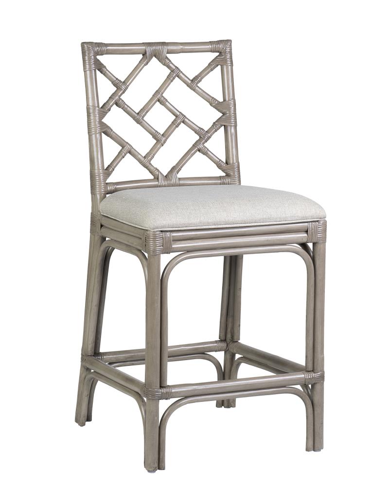 gray rattan stool