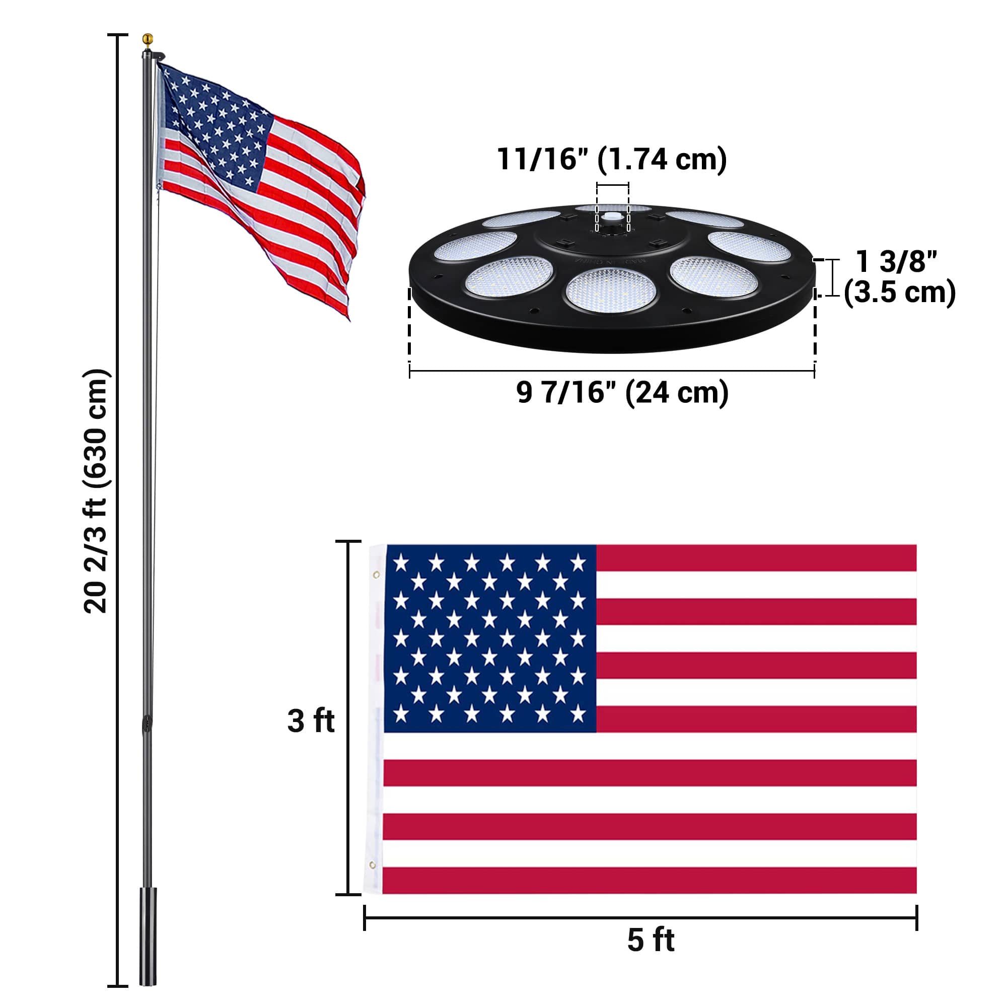 Yescom 22FLPSET031-L1-20-LO Flag-Poles - View #7