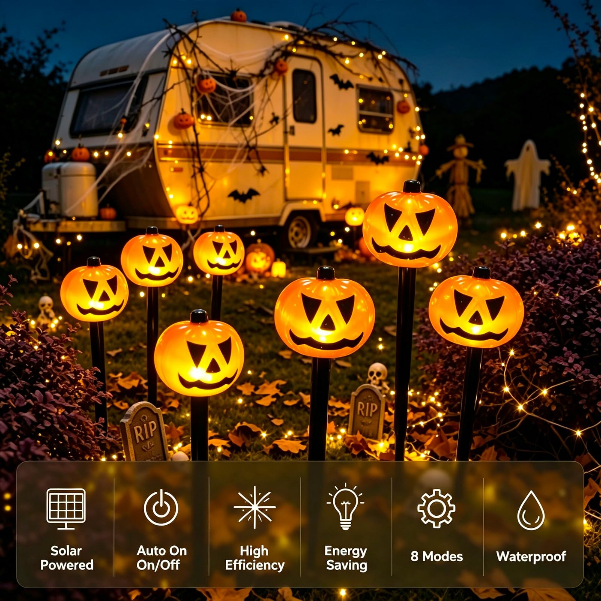 Numhew NHDREW532812 Halloween-String-Lights - View #2