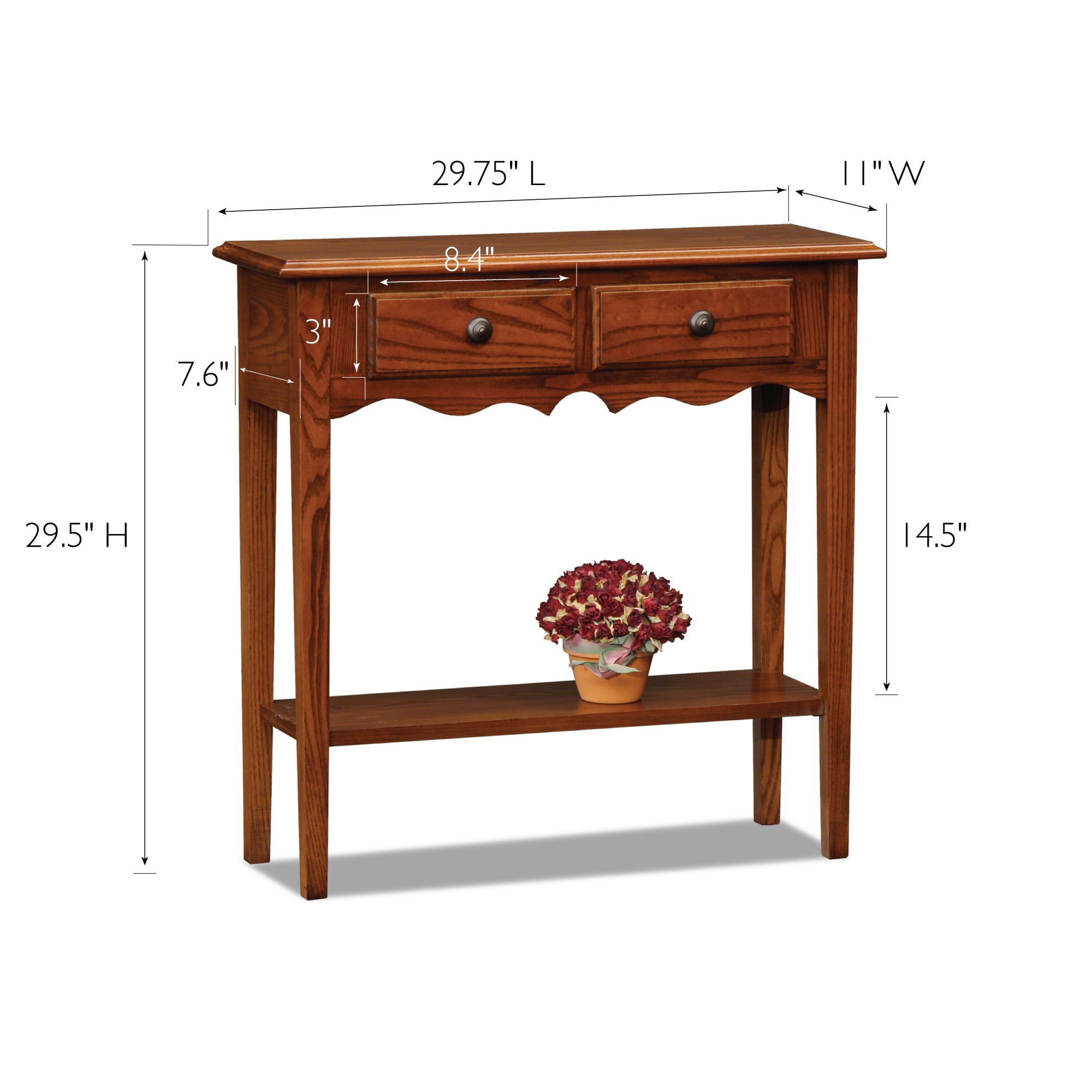 Leick Home 9027-MED Console-Sofa-Tables - View #2