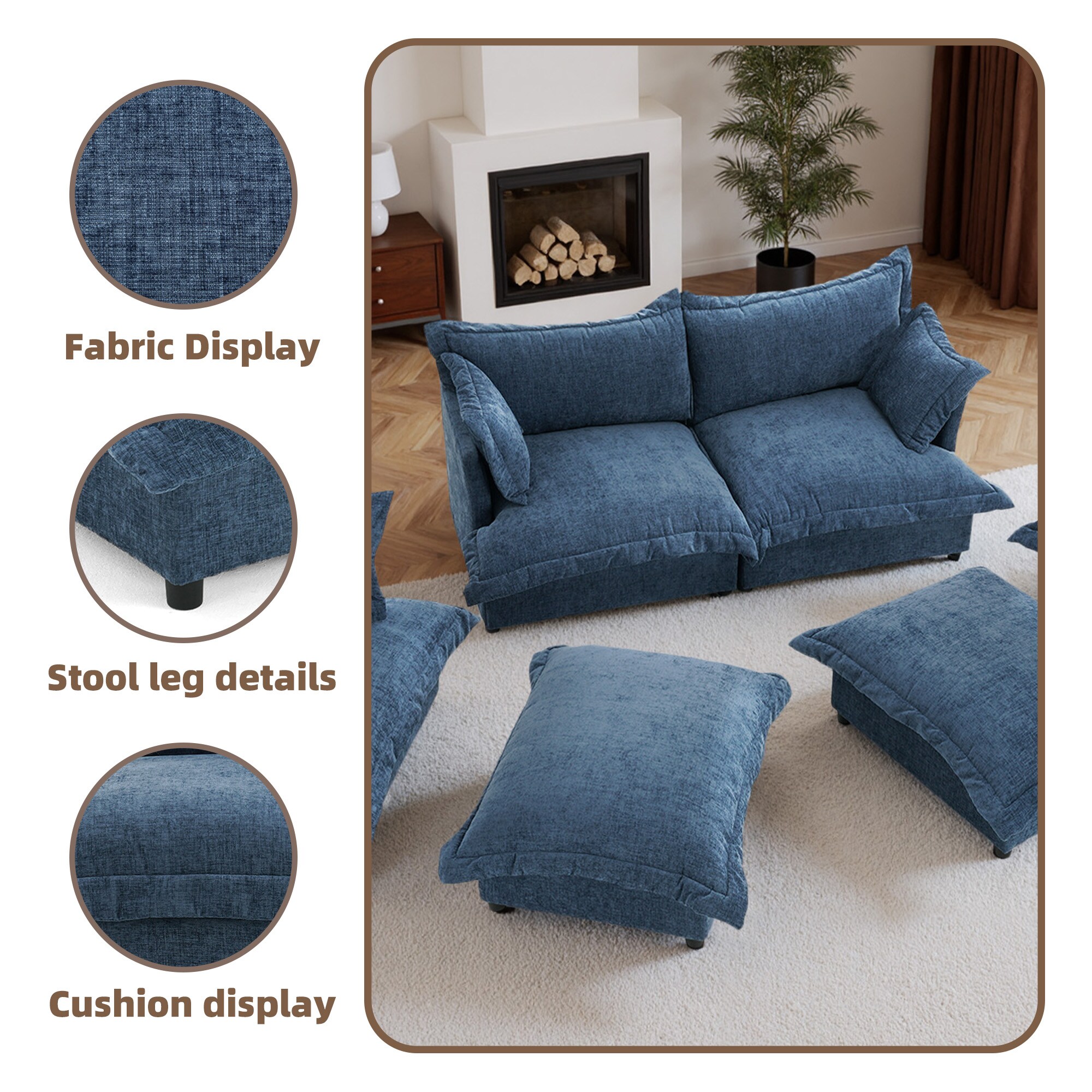 Dreamsidea CS11-NAV-OT Sofas-Loveseats - View #8
