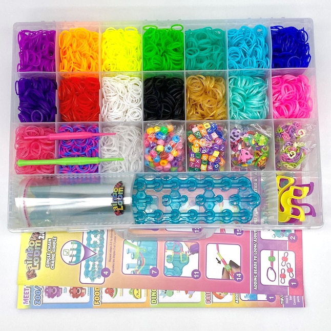 Rainbow Loom Rainbow Loom - Loomi Pals Mega Combo Bracelet Making in the  Kids Play Toys department at