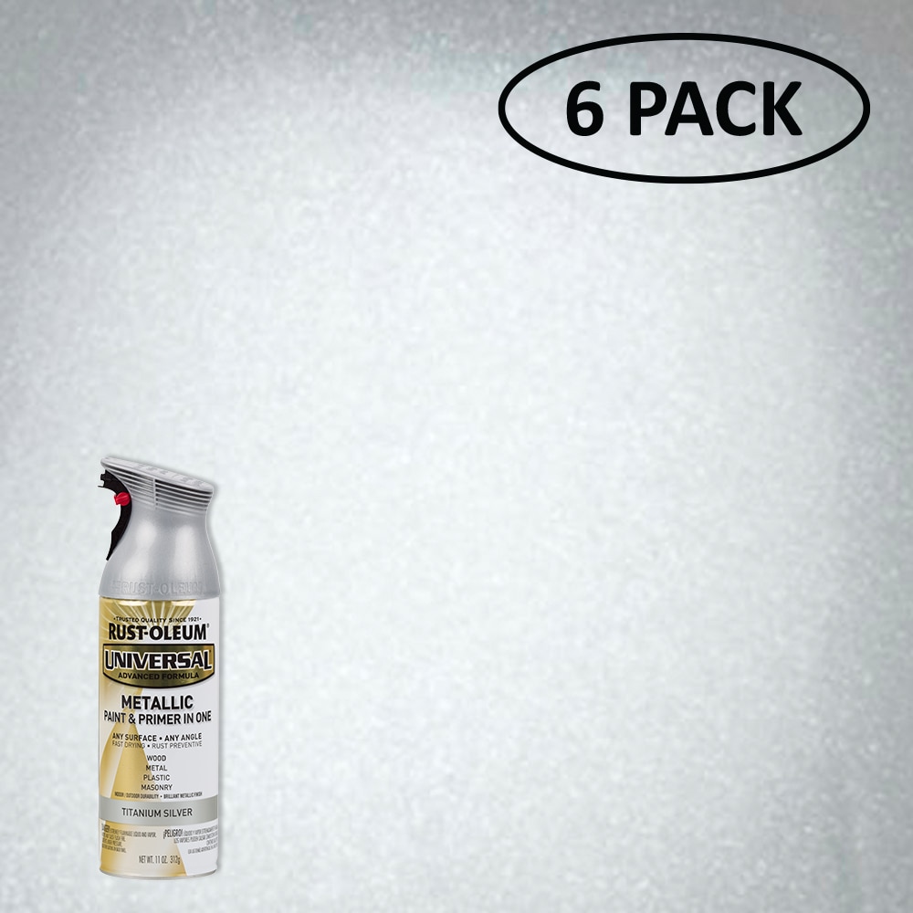 Rust-Oleum Specialty 11 oz. Metallic Silver Spray Paint (6-Pack)