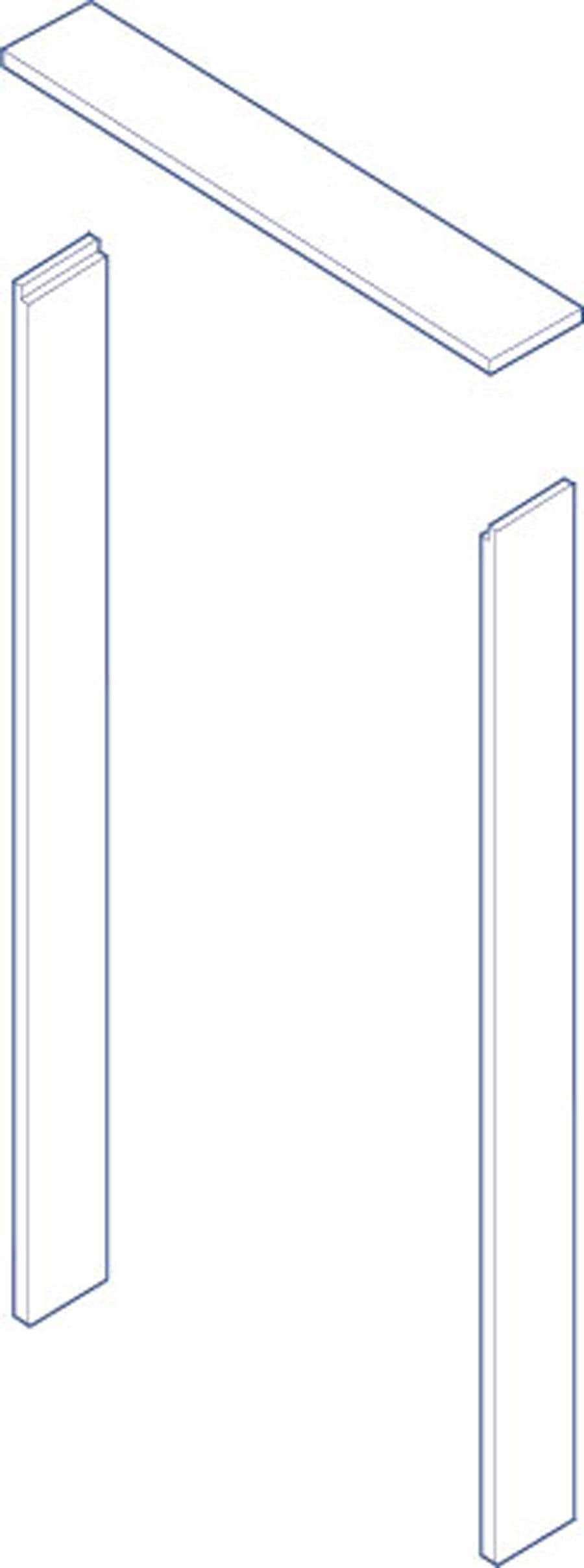 4.5625-in x 6.8-ft Pine Primed Finger Joint Interior Door Jamb Kit in ...