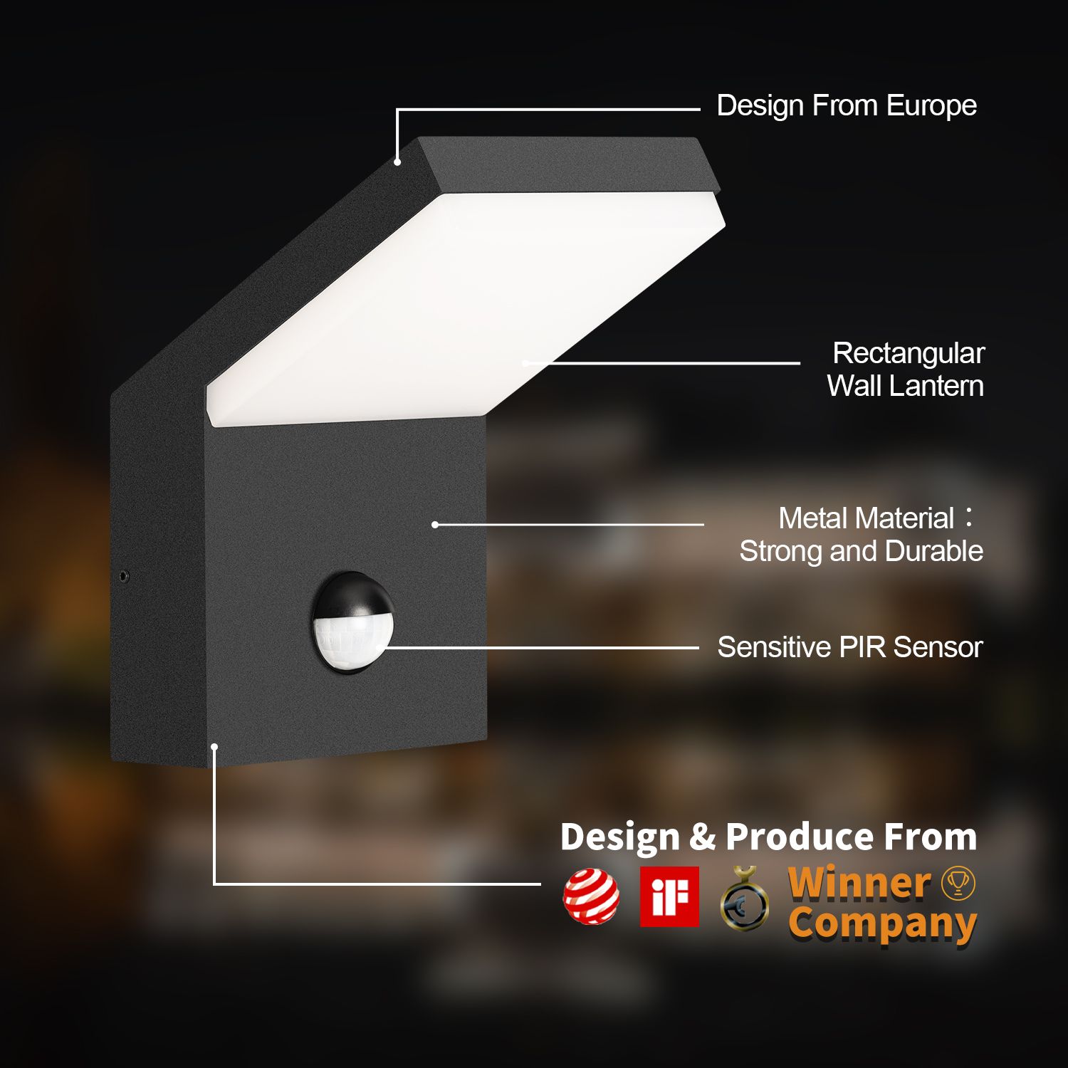 Flynama GO-A19009-BL Outdoor-Wall-Lighting - View #2