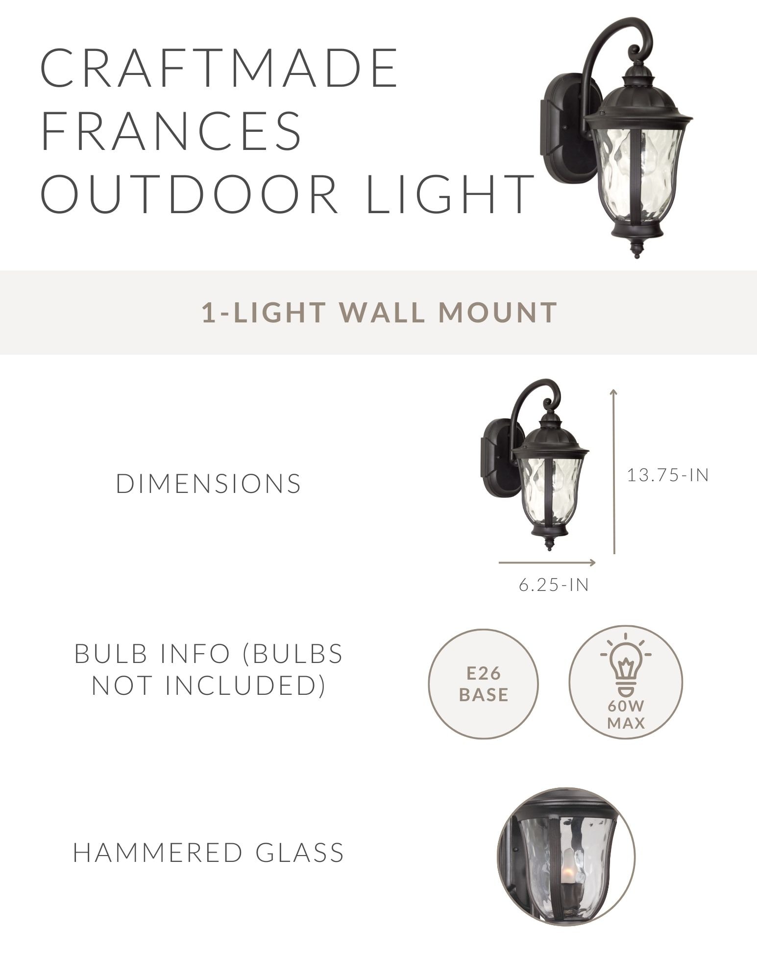 Craftmade Z6004-OBO Outdoor-Wall-Lighting - View #6