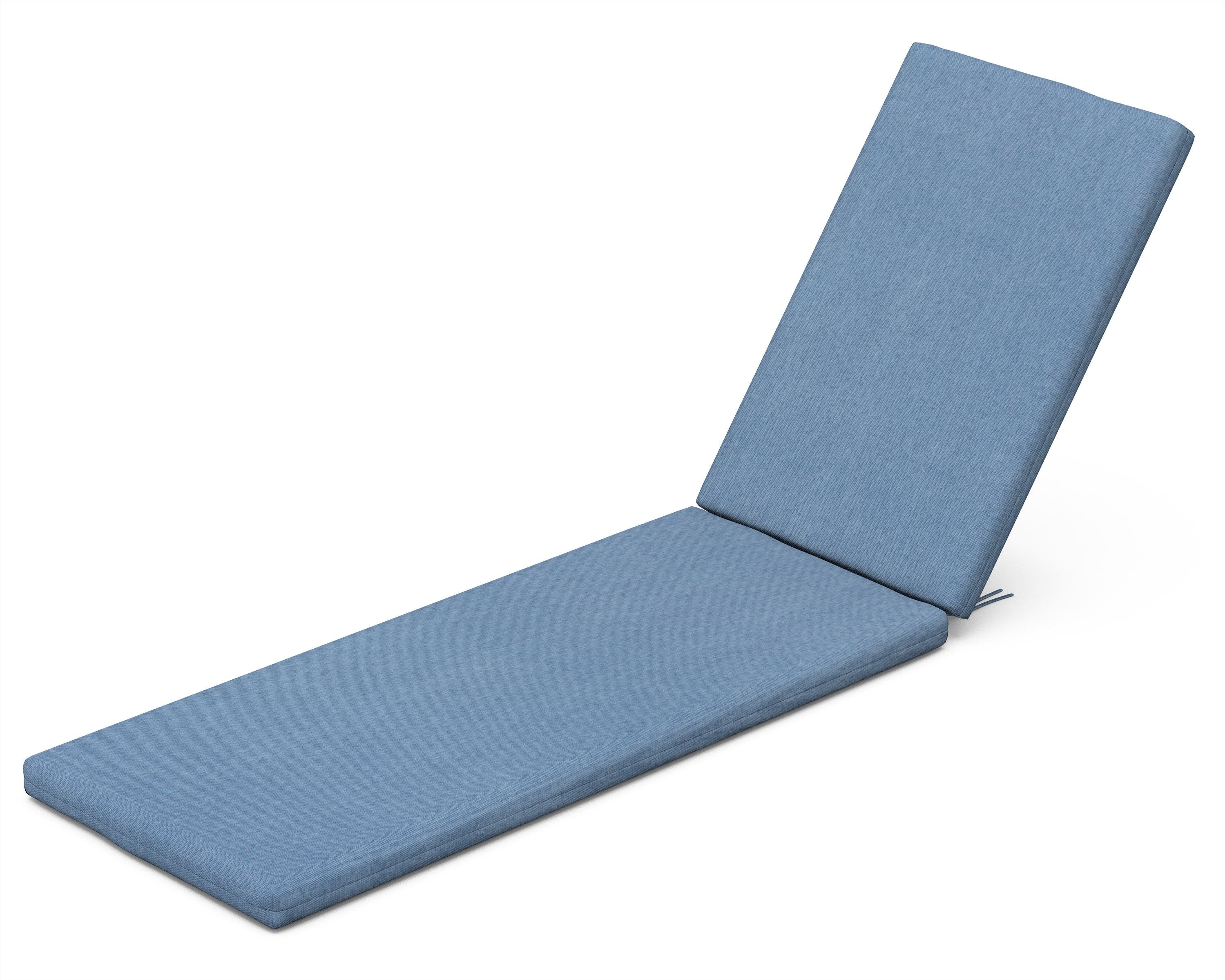POLYWOOD XPWF0221-161147 Oakport 48-in x 21.25-in Sky Blue Patio chaise lounge chair cushion