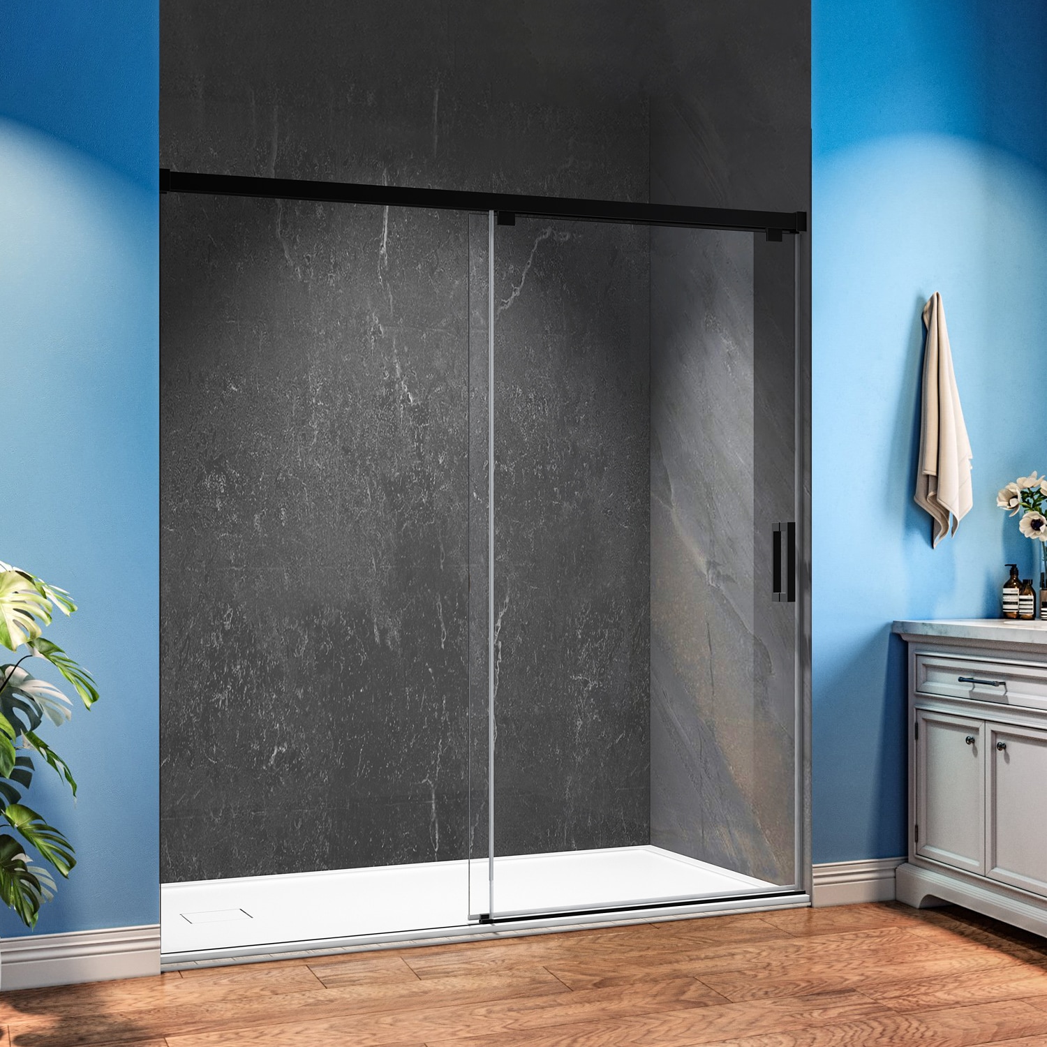 WELLFOR KE11-6076BL Shower-Doors - View #6