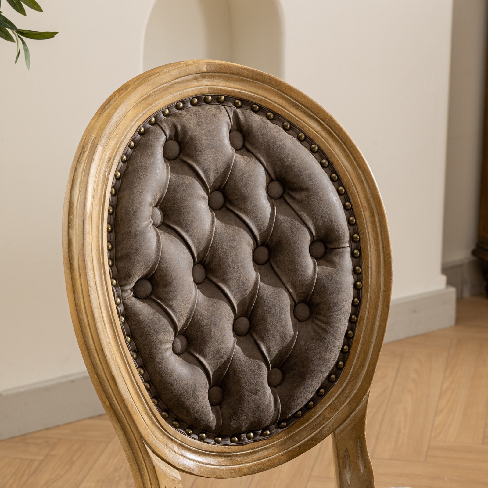 Hrinhom HC-W7004-BROWN Dining-Chairs - View #5