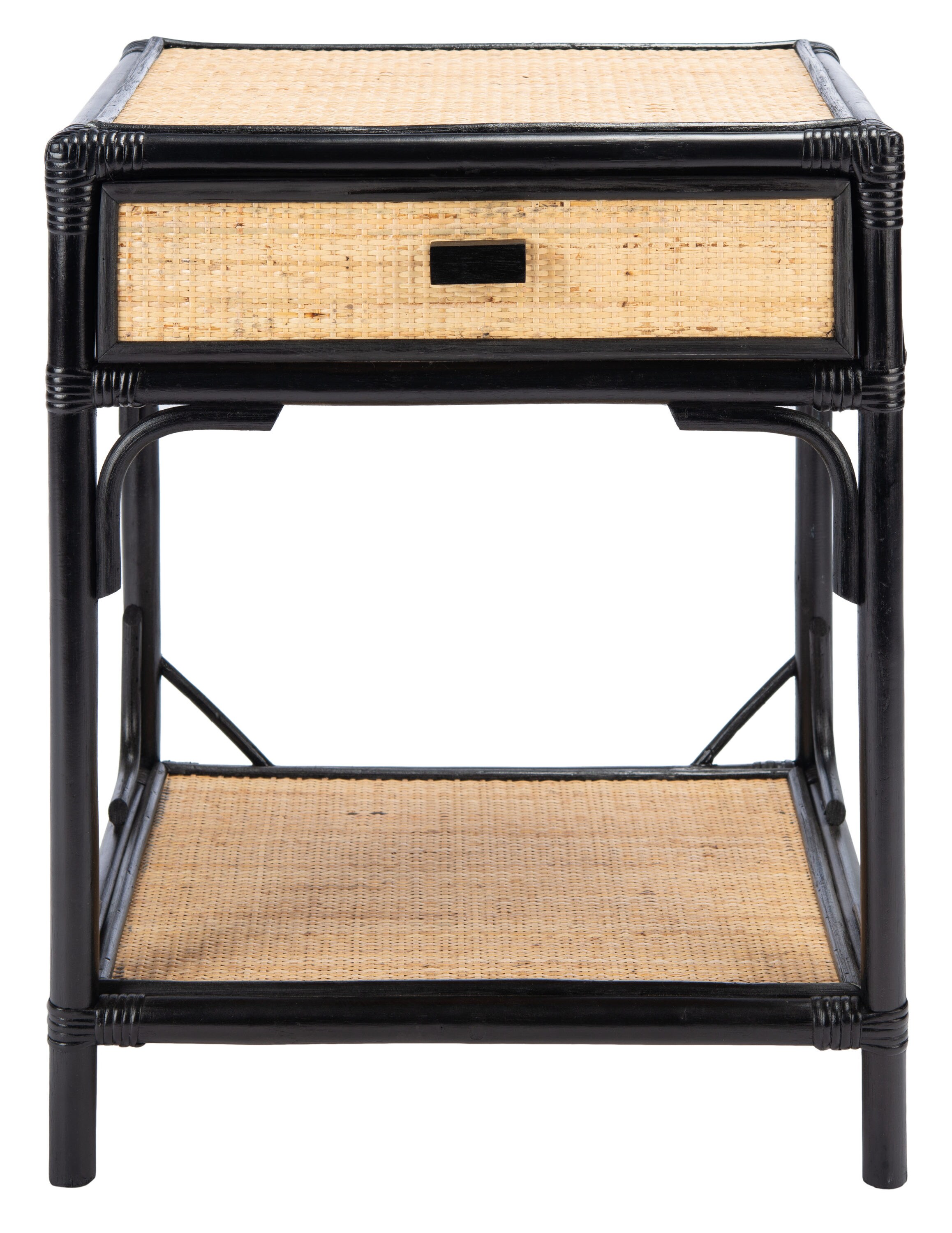 Safavieh NST4005D Roya Black/Natural Nightstand