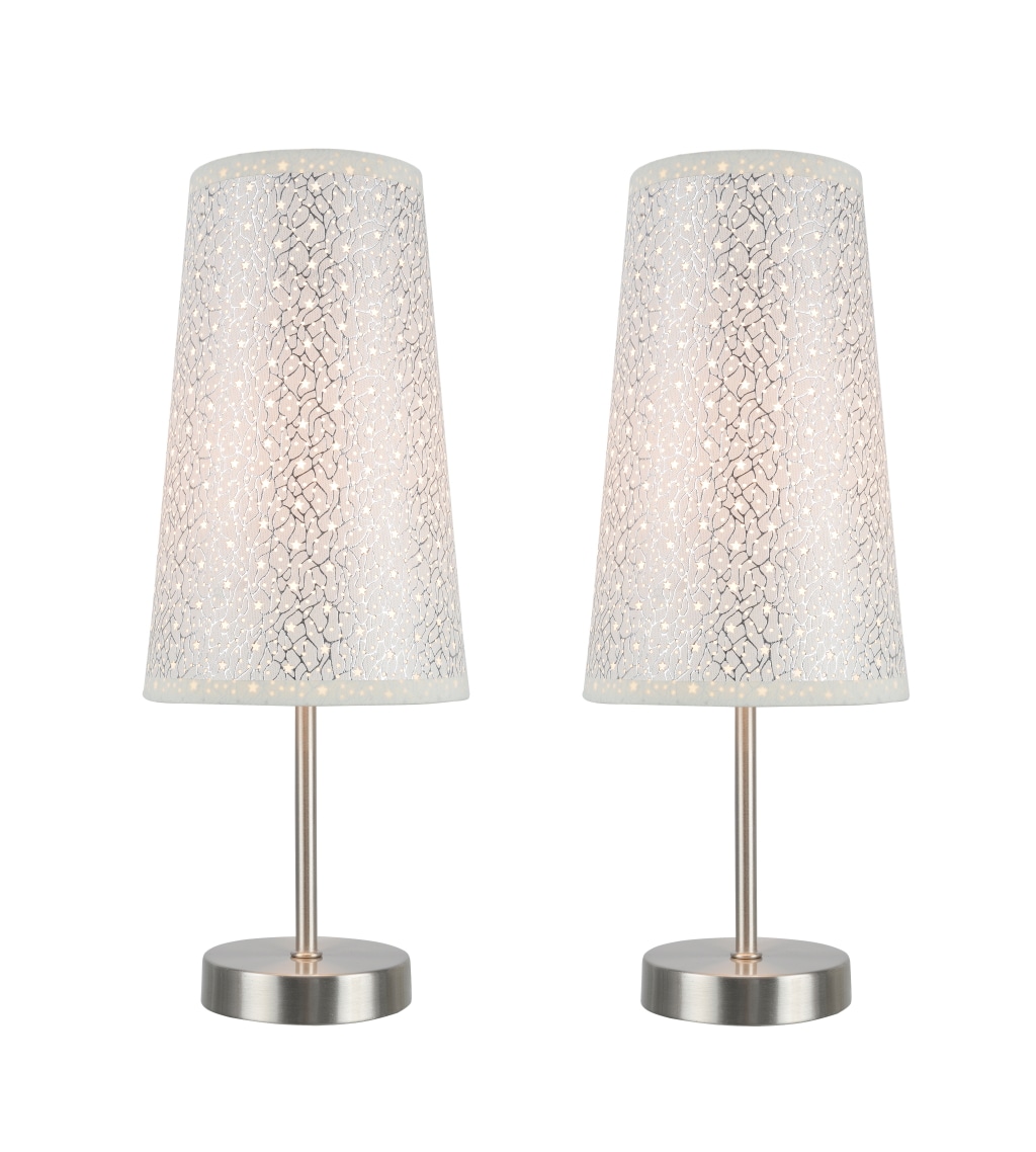 Silver Star Embroidery Kids' Outdoor Candlestick Lamp Set