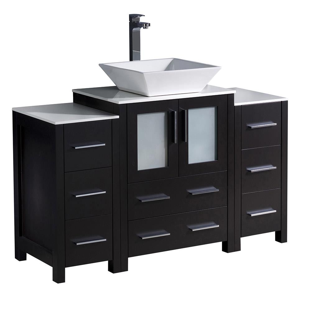 Black Vessel Bathroom Vanities With Tops At Lowes.com