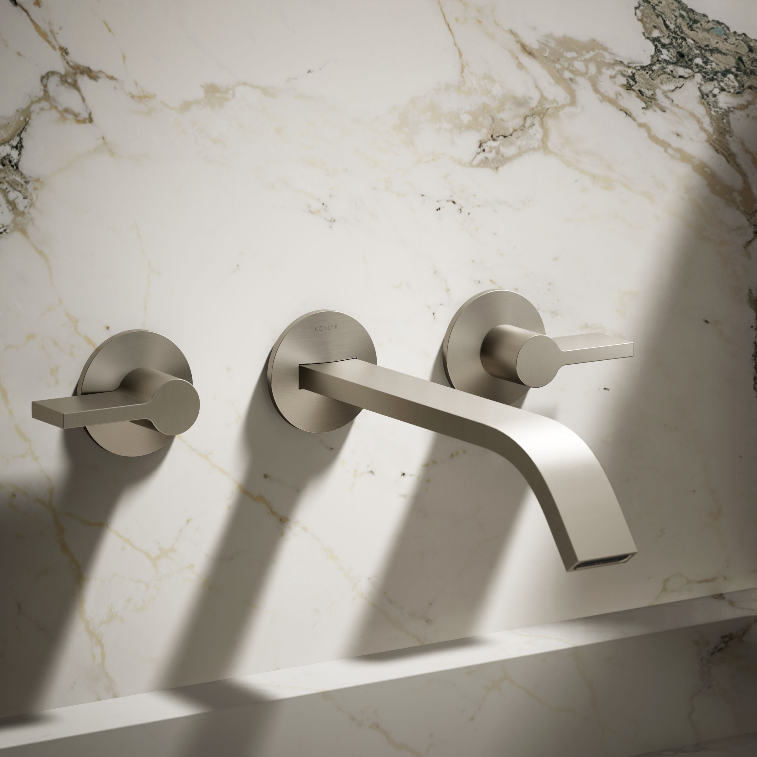 KOHLER Components Vibrant Brushed Nickel Universal Fit Bathtub Spout ( Escutcheon Included )