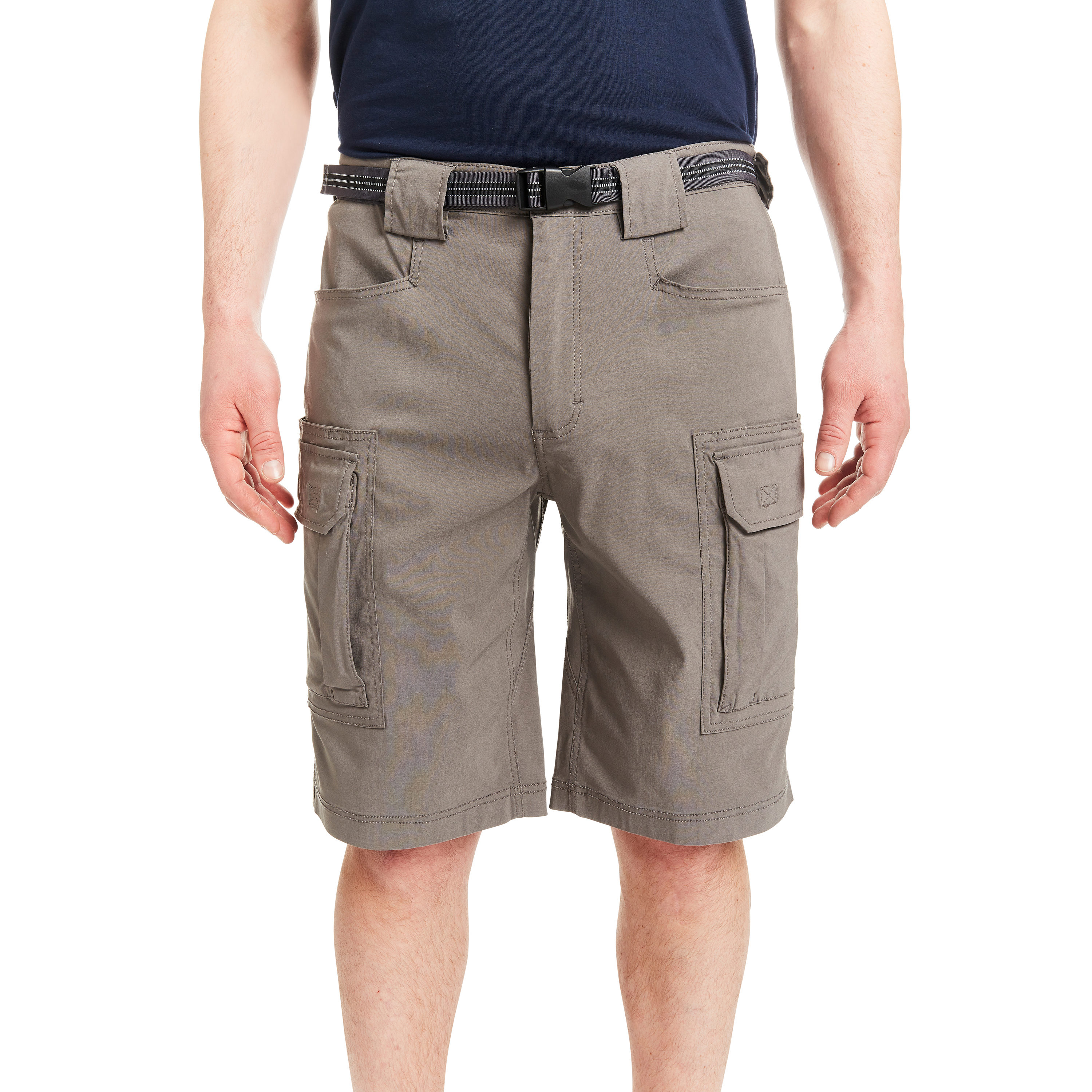 Smith's Workwear Men's Grey Poplin Cargo Shorts (32) in the Shorts ...