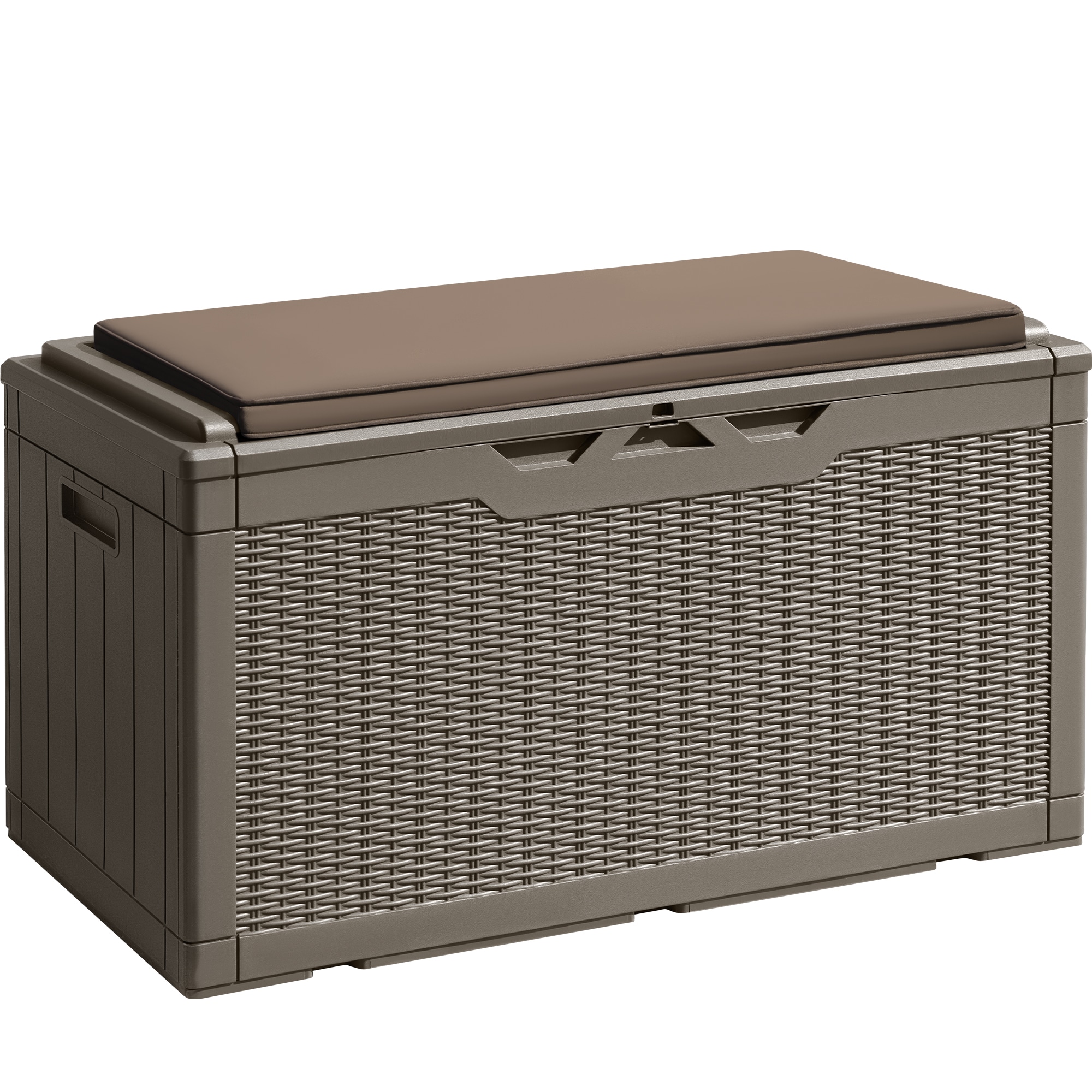 Vineego LS-PSB23-0313-L8 0313 100-Gallon Light Brown Plastic Deck Box