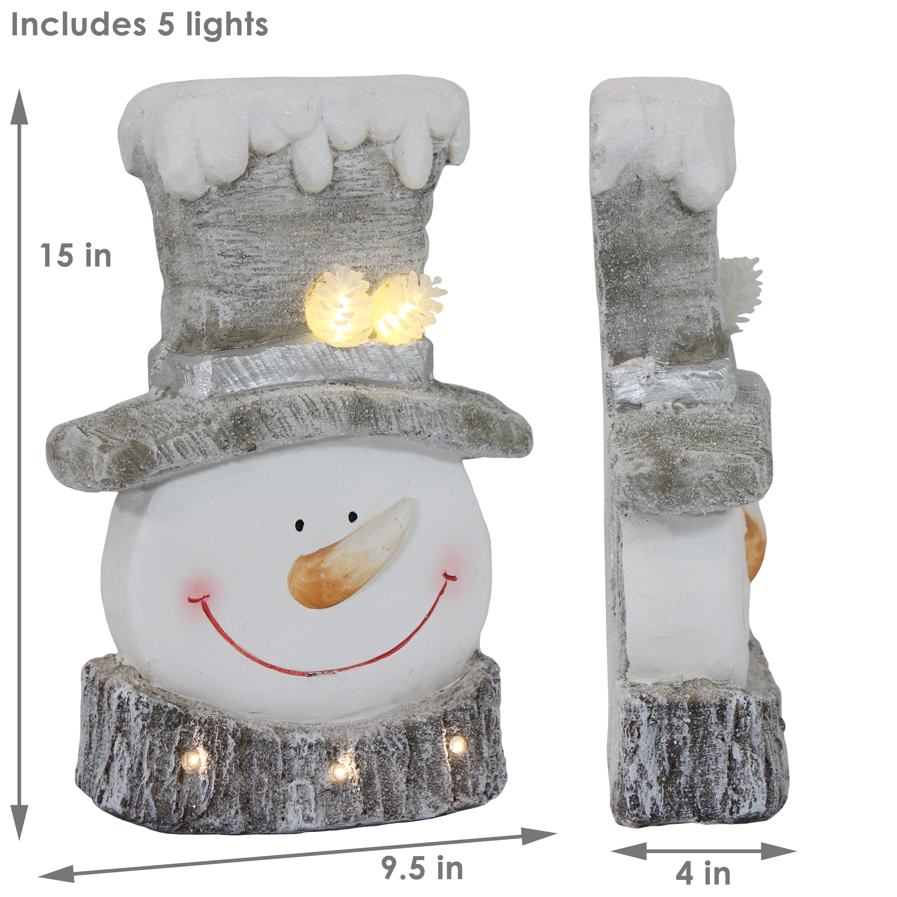 Snowman Candleholder Plan