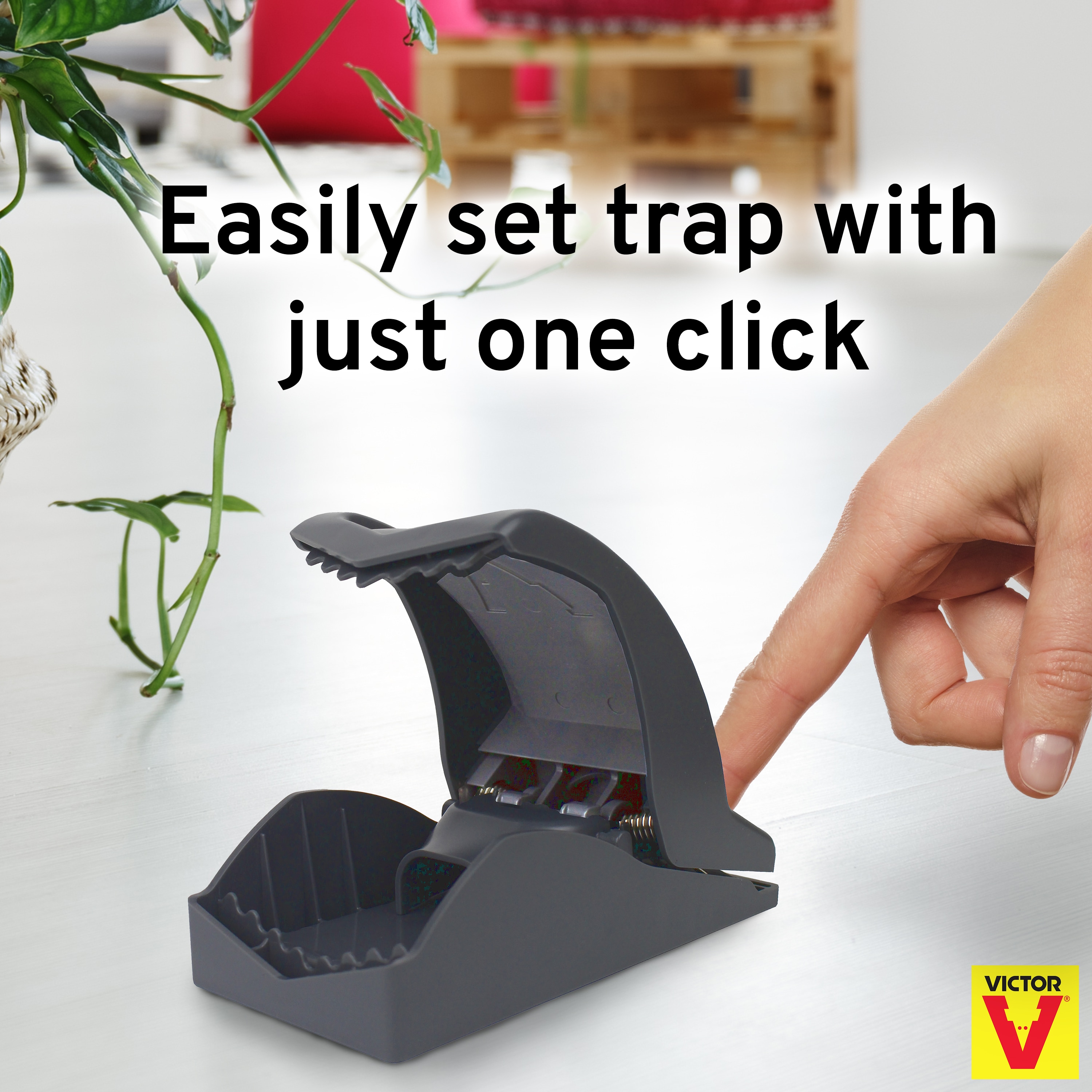 Victor Easy Set Mouse Trap 4 Pack Wooden Easy Set Mouse Trap