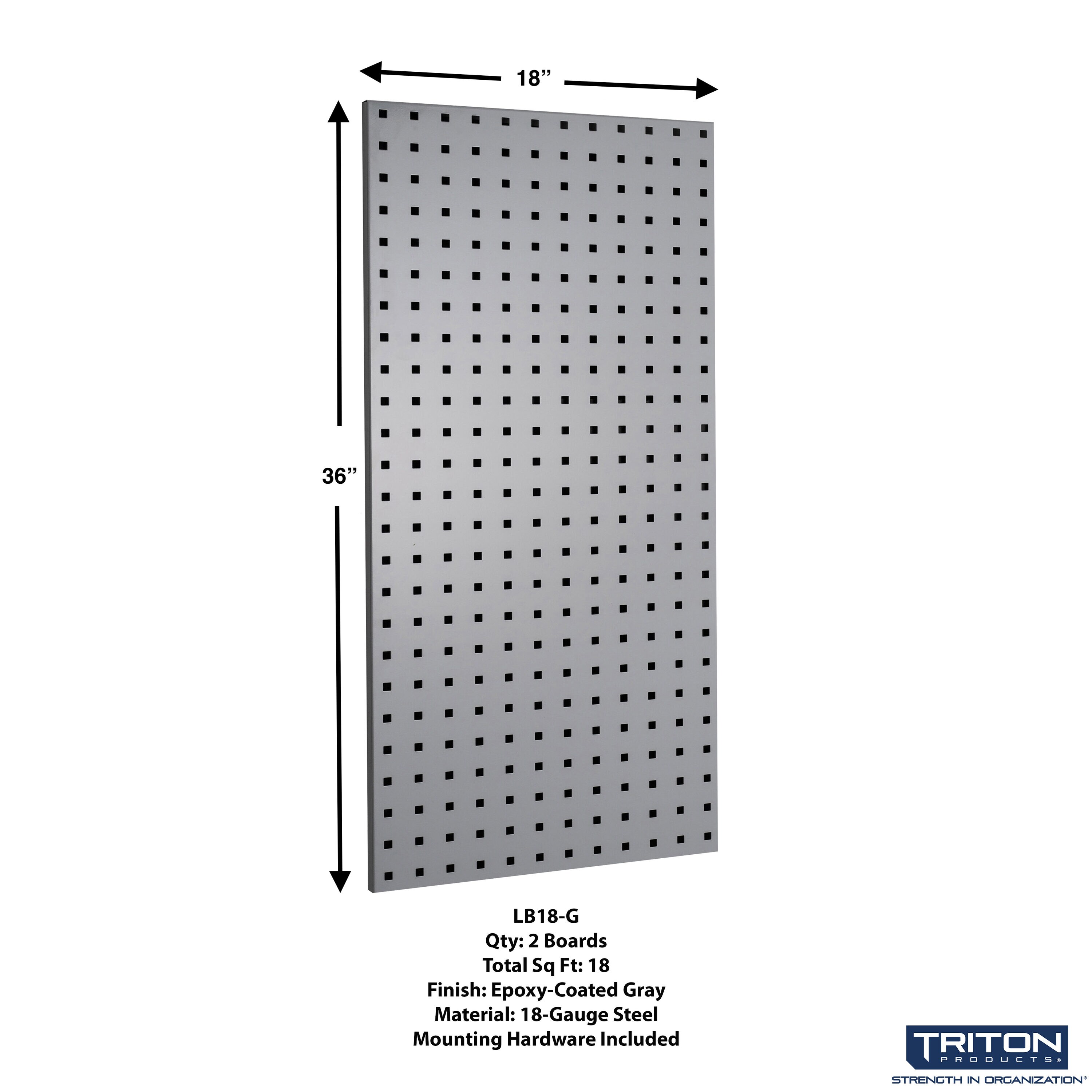 Triton Products LB18-GKIT Pegboard-Acc - View #3