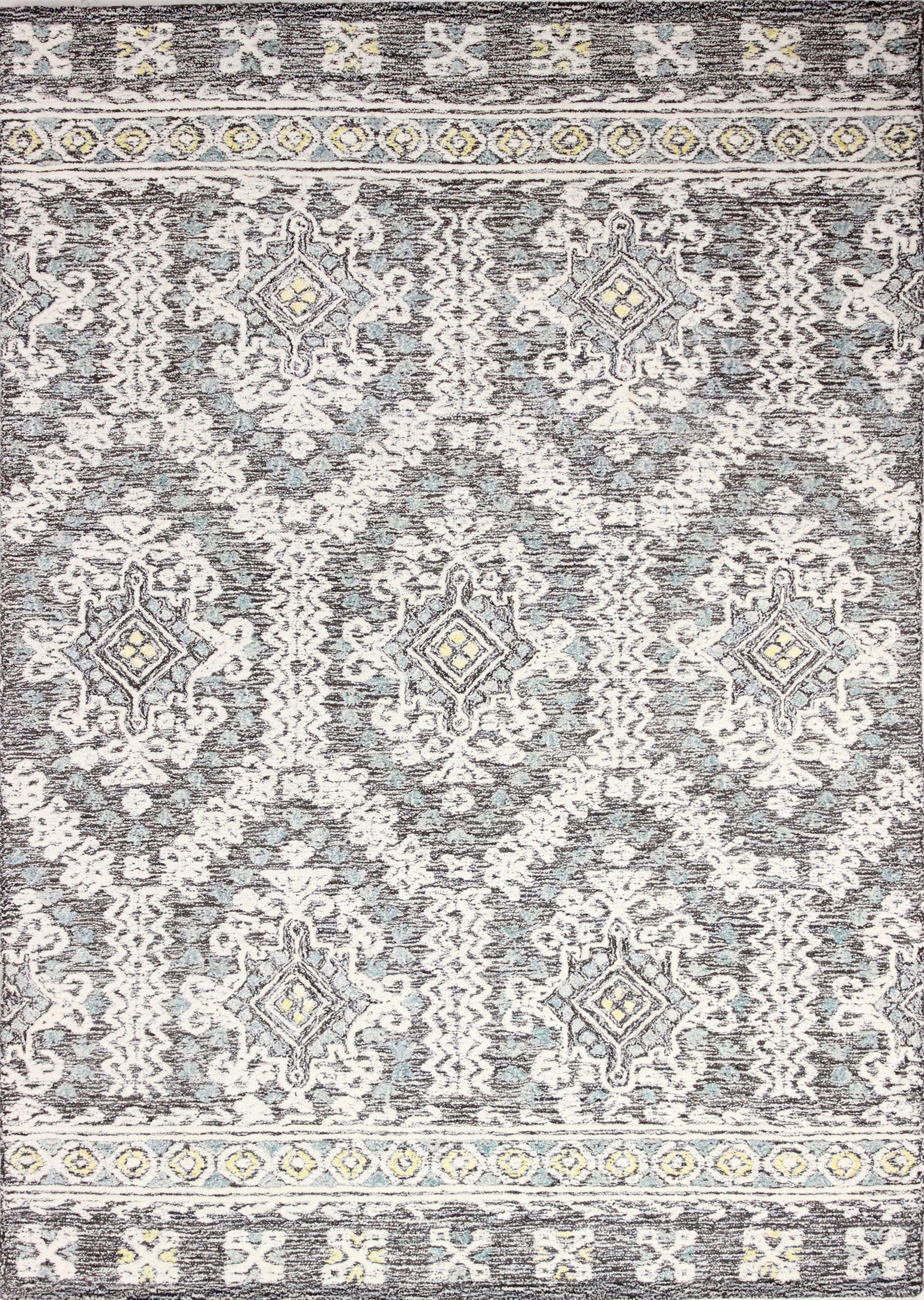 Bashian 649652300030 4 X 6 (ft) Wool Taupe Indoor Geometric Bohemian/Eclectic Area Rug