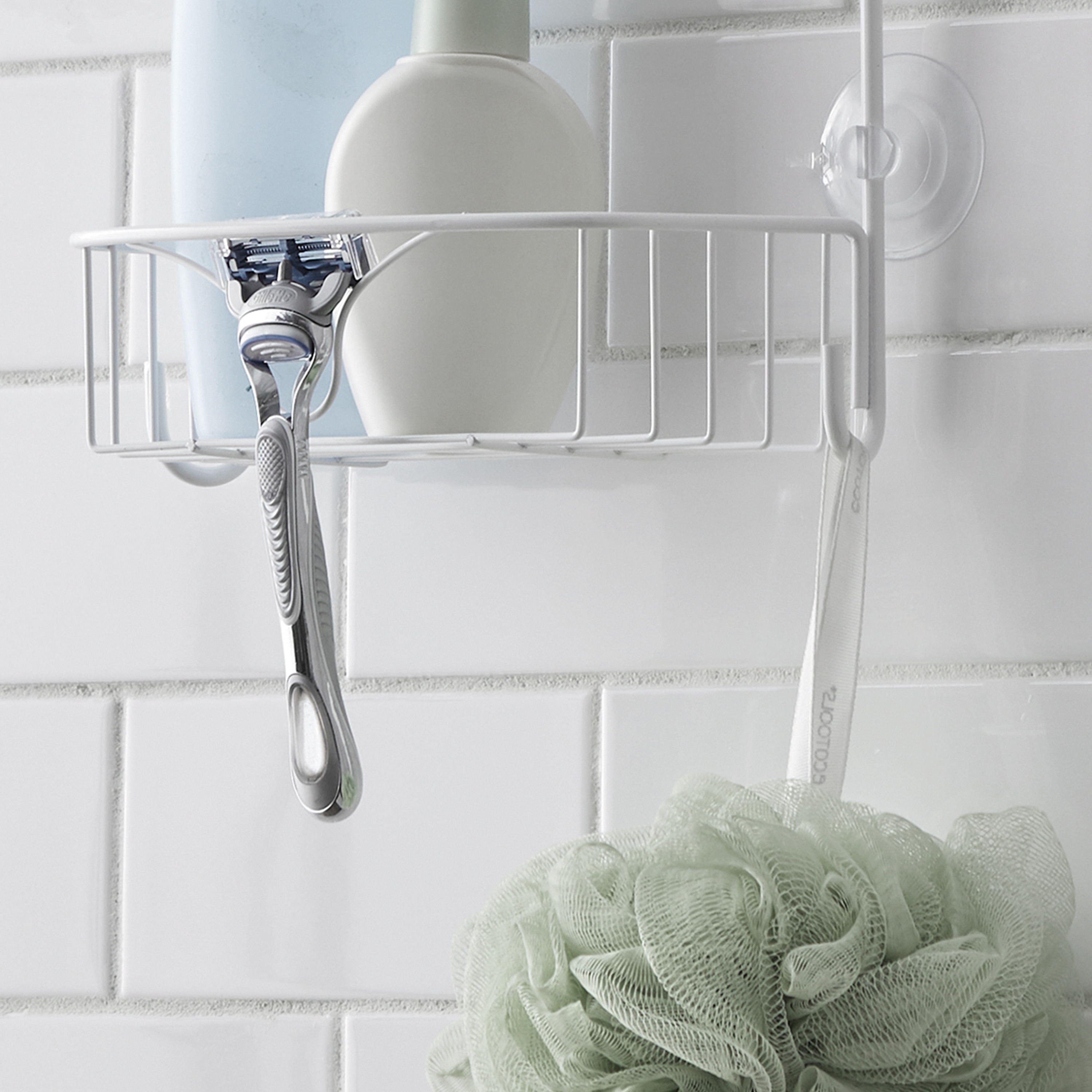 Zenna Home Satin Chrome Aluminum 1-Shelf Hanging Shower Caddy 10.25-in x  4.5-in x 3-in in the Bathtub & Shower Caddies department at