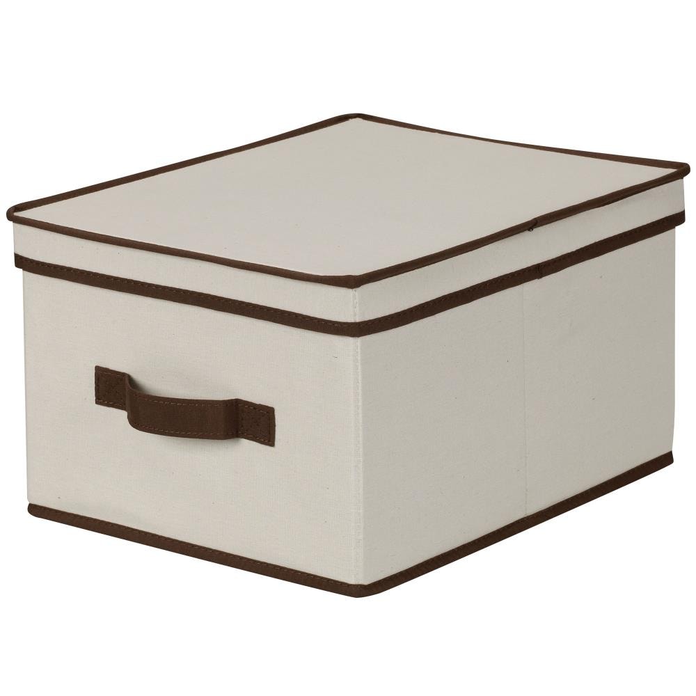 Decorative Storage Bin with Lid, 10 inch tall 8 inch square base