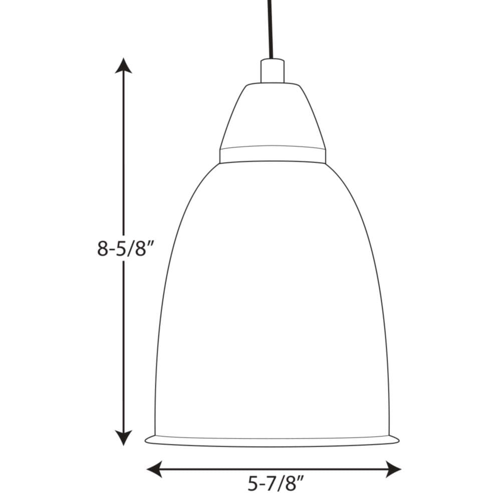 Progress Lighting Simple Brushed Nickel Transitional Bell LED Mini ...