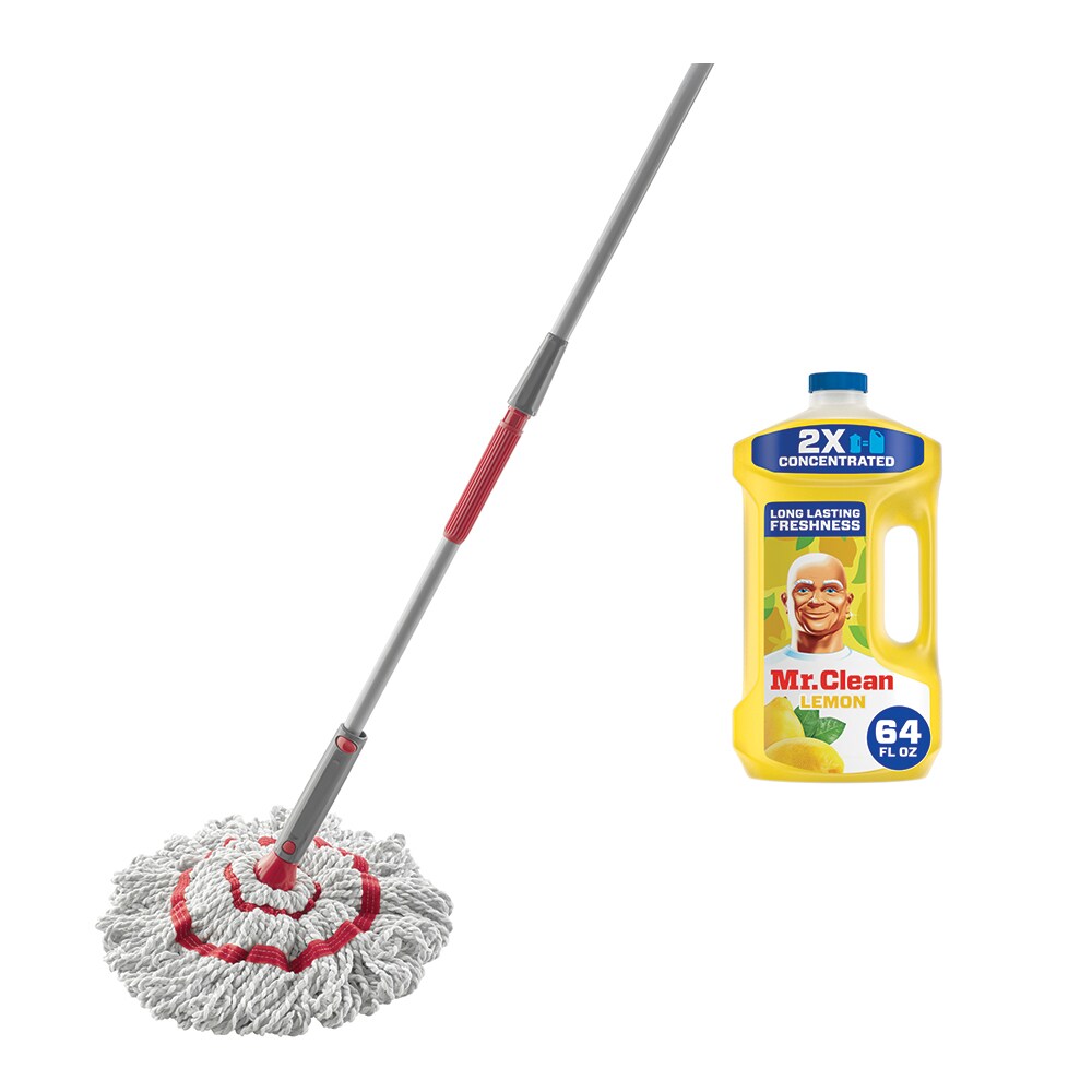 Rubbermaid Twist Wet Mop and Mr. Clean Lemon All Purpose Cleaner