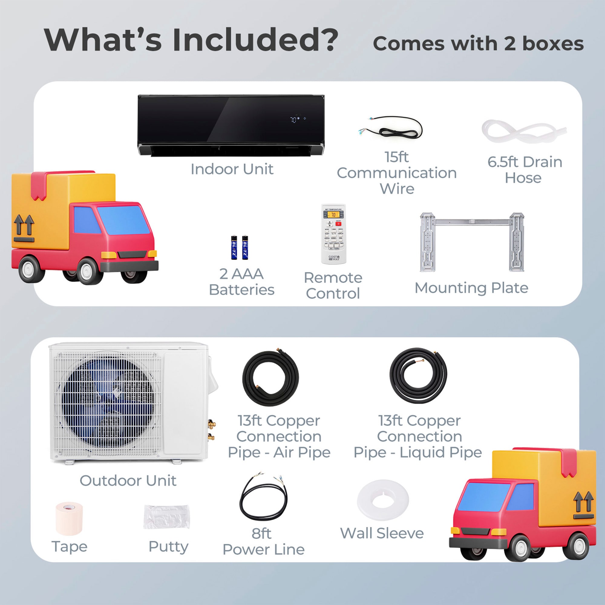 SUGIFT 208-230V 12000 BTU Ductless Mini Split Air Conditioner 22 SEER2 Inverter Heat Pump WiFi 750 sq ft Coverage Black Sansujyuku sansujyuku.com