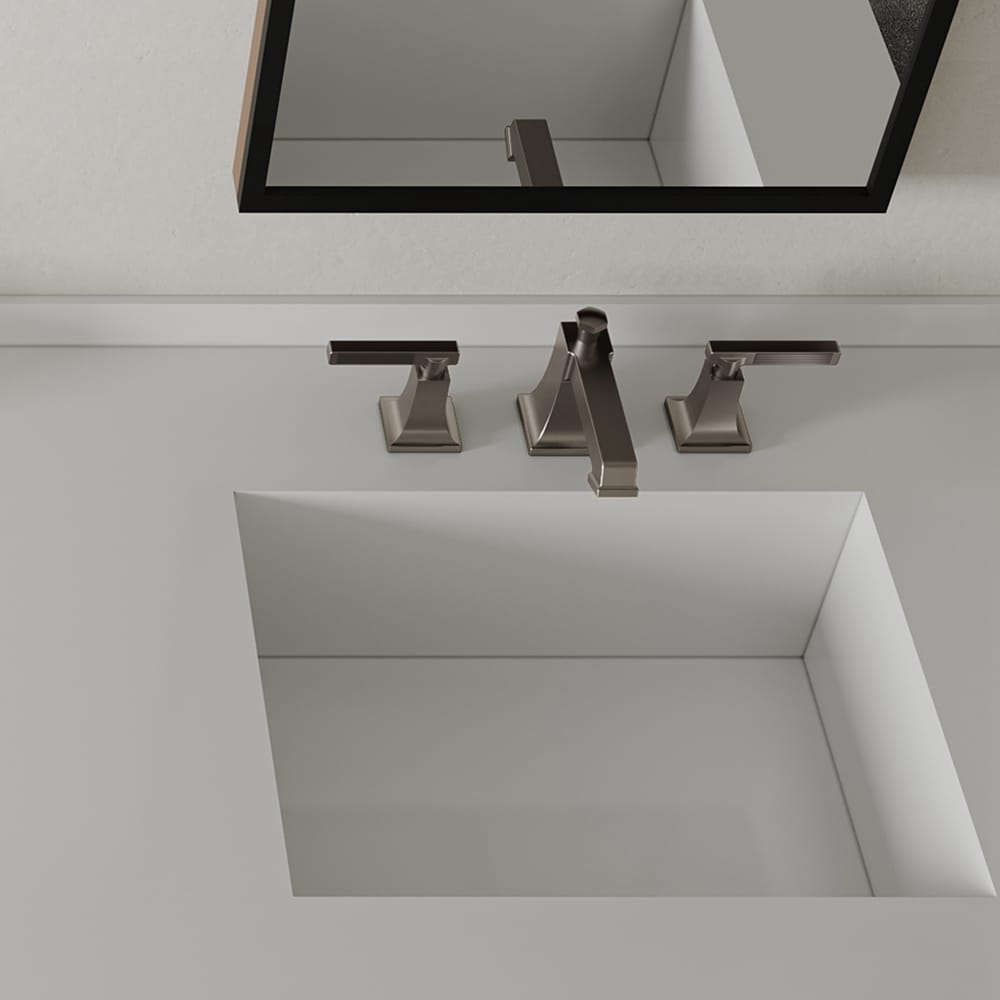 Brushed Nickel Widespread 2-Handle Bathroom Faucet with Drain Assembly