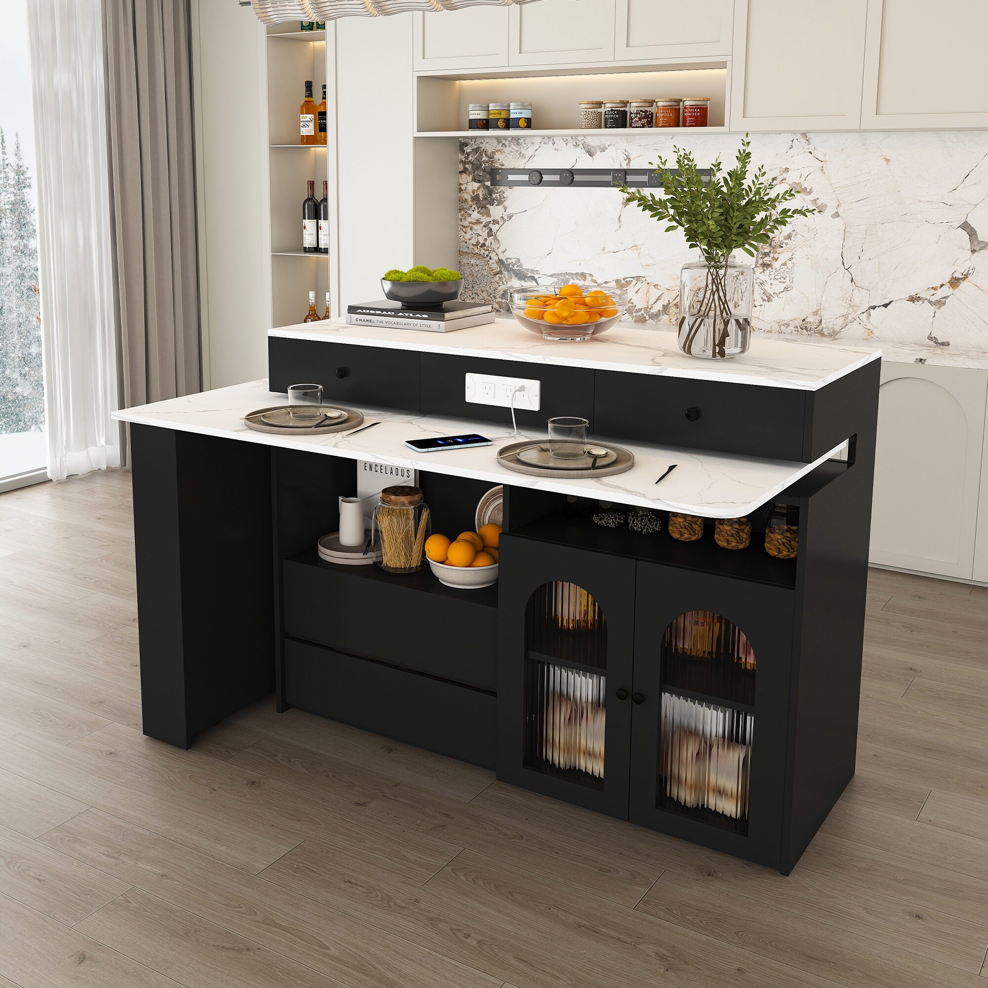 Vorene J-CM1PLGIBNR48 Kitchen-Furniture - View #2