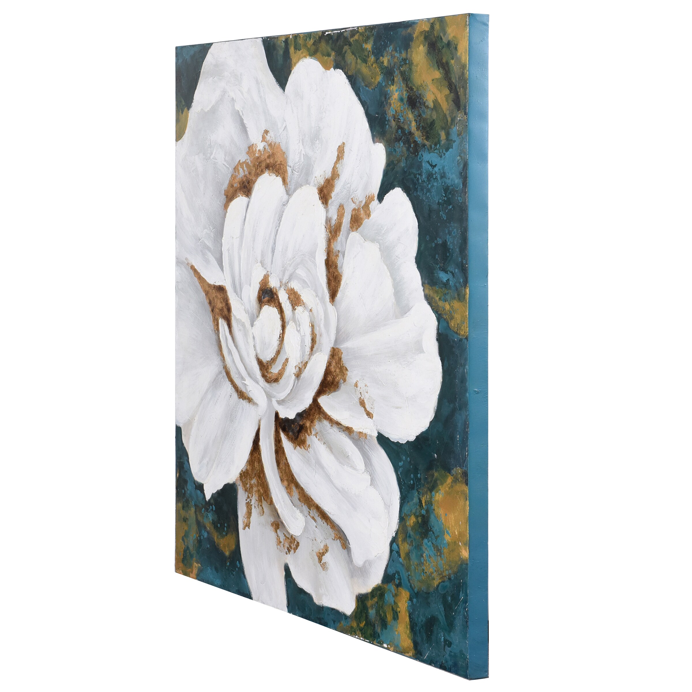 StyleCraft Home Collection 40-in H x 40-in W Botanical Print on Canvas ...