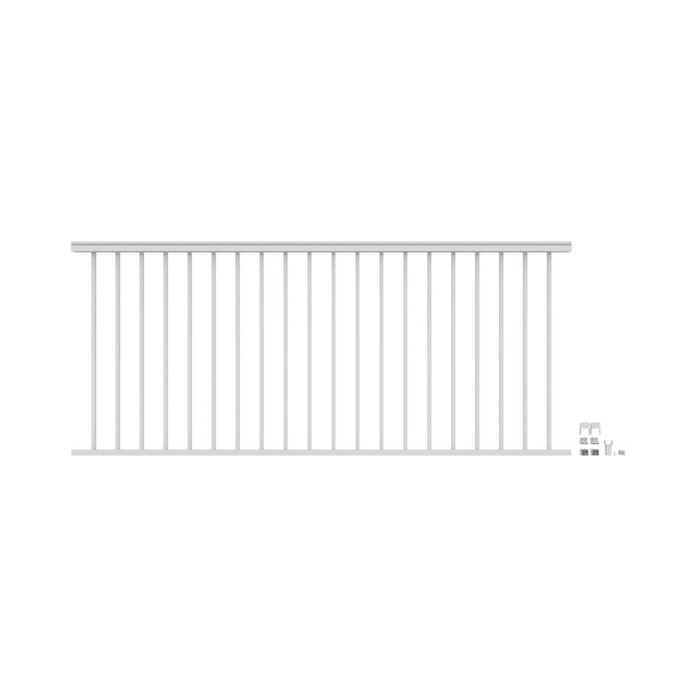 Freedom 73043042 VersaRail Classic 8-Feet x 42-Inches White Aluminum Deck Rail Kit