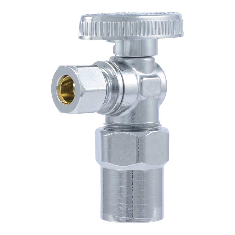 SharkBite 1/2-in Push-to-connect x 3/8-in Od Compression Brass Quarter Turn  Stop Angle Valve 4-Pack in the Shut-Off Valves department at