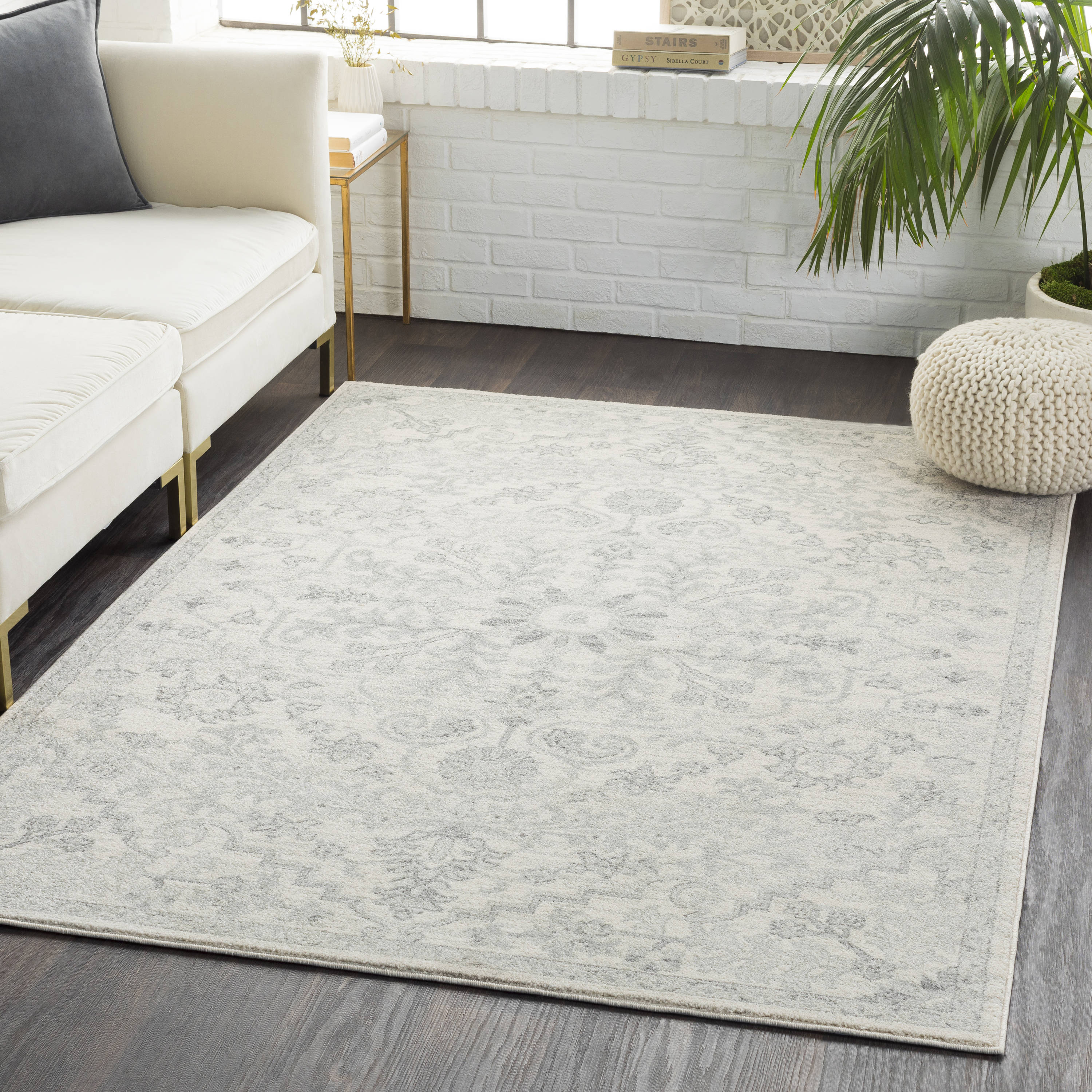 Solid Reversible Long Bath Rug Ivory - Yorkshire Home