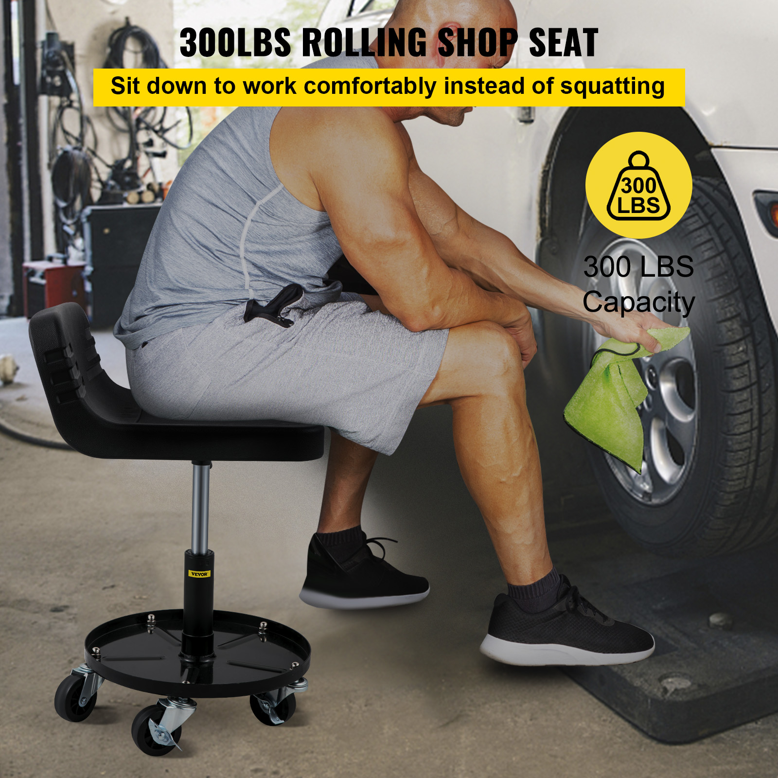 Lowes rolling best sale shop stool