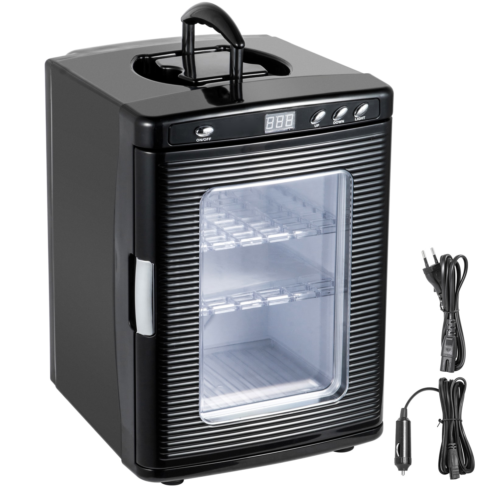 GIVIMO Egg Incubator and Hatcher 25-L Reptile Egg Incubator 5 to 42 degC Scientific Hatcher with Bright LED Digital Display 110V AC and 12V DC