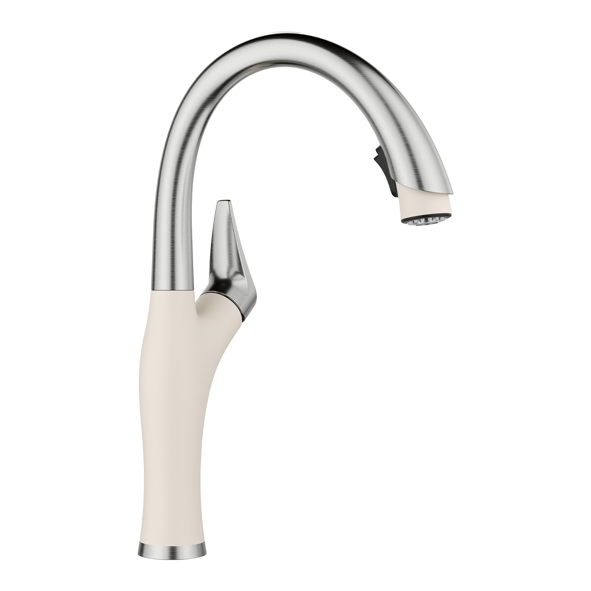 BLANCO 443040 Soft White Single Handle Deck-mount Kitchen Faucet