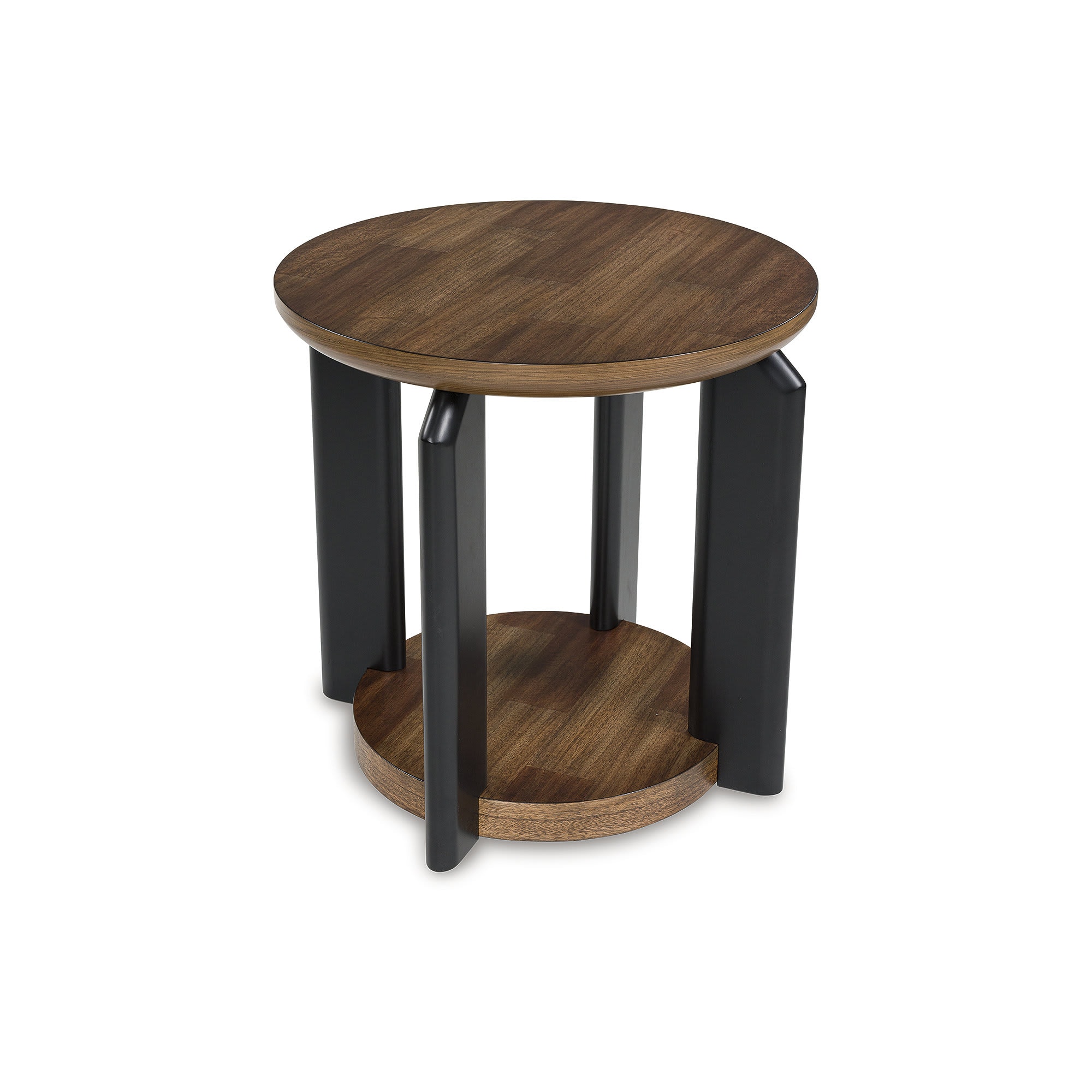 Signature Design by Ashley T624-6 Kraeburn Brown Black End Table with Mango Wood Veneer and Two Tone Finish