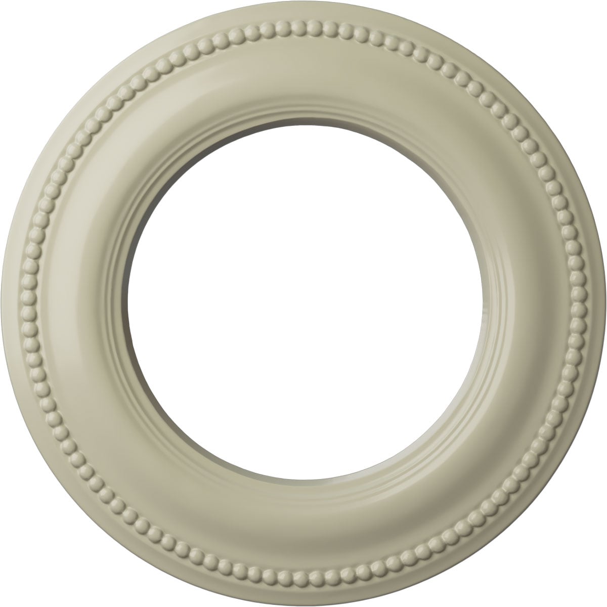 Ekena Millwork CM13BRCYF Bradford Classic 13-in W x 13-in L Painted Clear Yellow Polyurethane Whole Ceiling Medallion