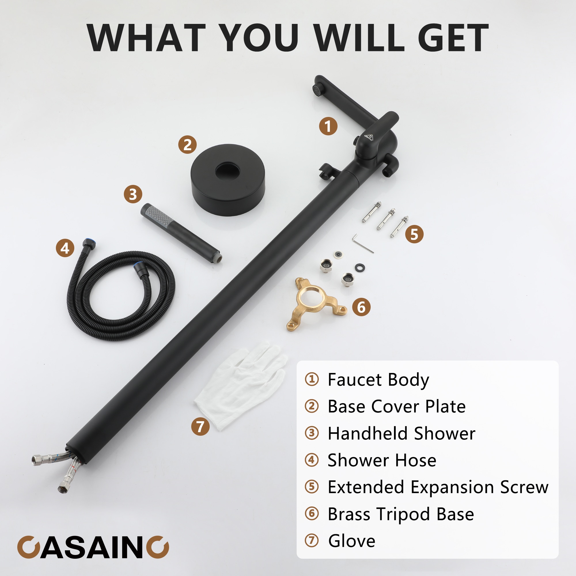 CASAINC KCLT0054-MB Roman-Tub-Faucets - View #4