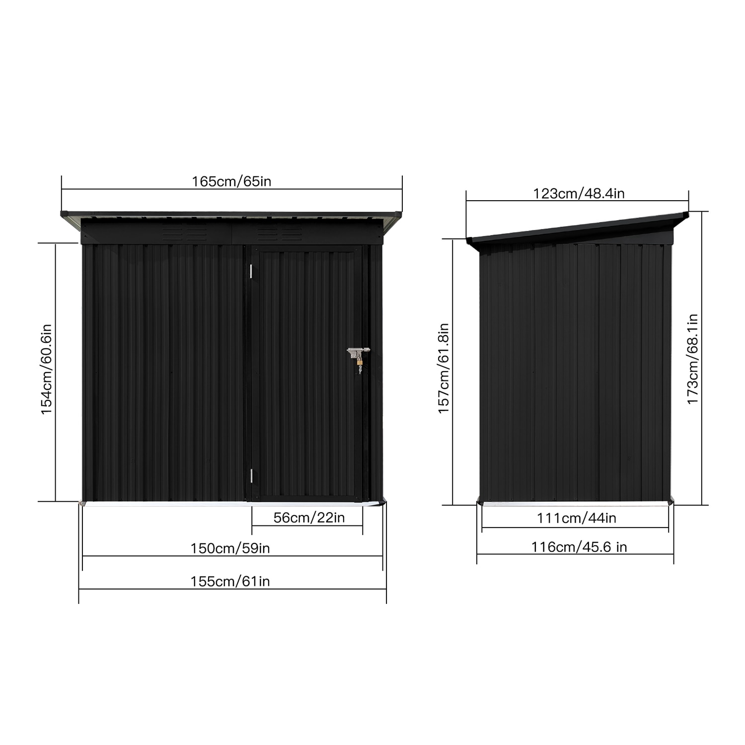GZMR GM-W1371 Metal-Storage-Buildings-Sheds - View #6