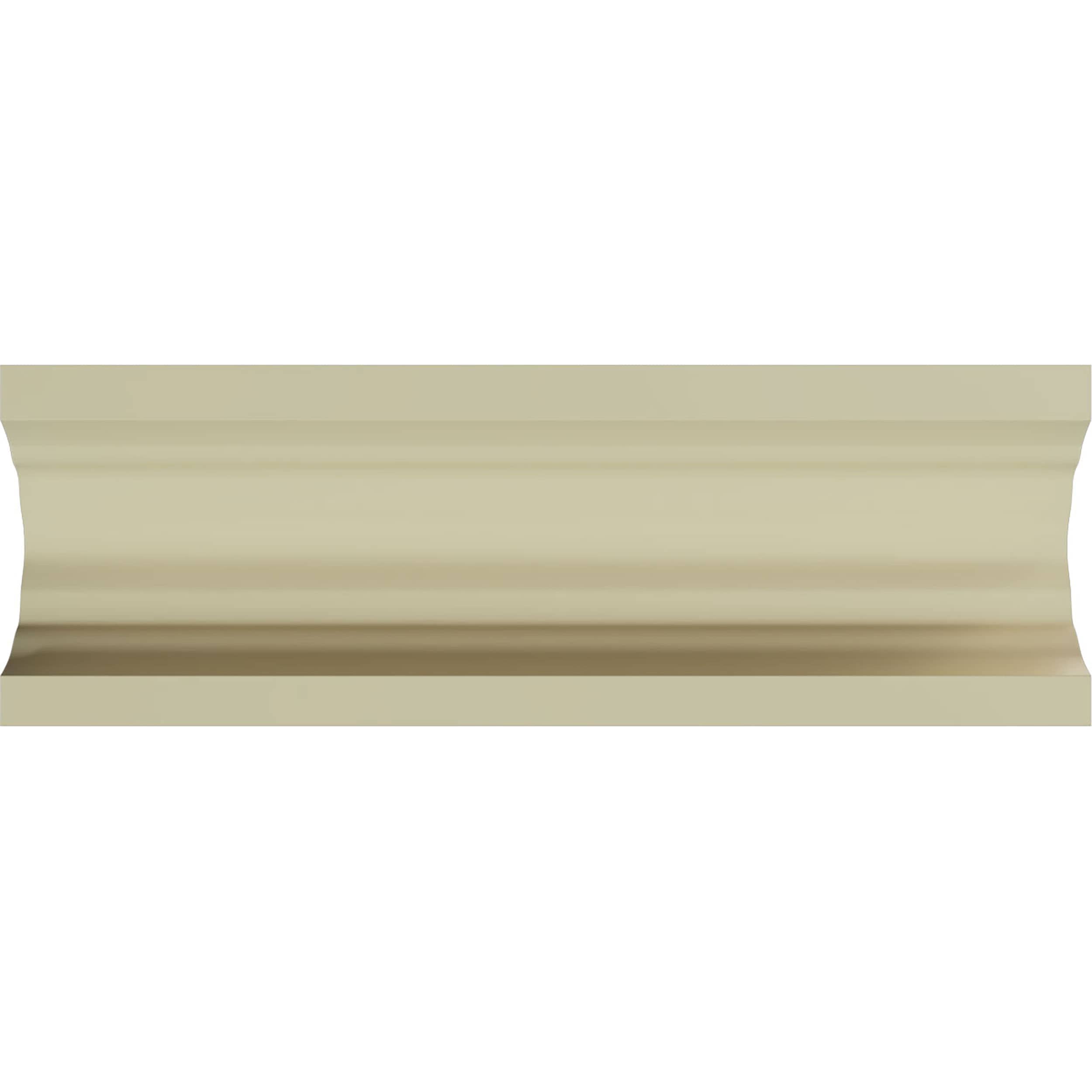 Gray Primed Urethane Reed and Ribbon Crown Moulding