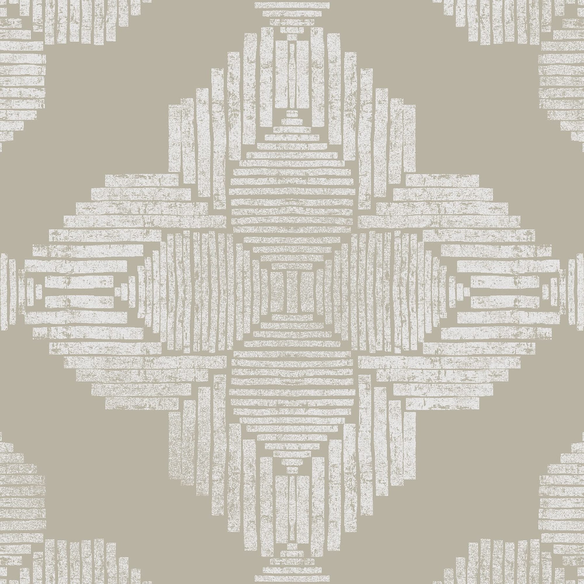 Angel Sar 10 Pcs Peel and Stick Floor Tiles 12 X 12 White Taupe Farmhouse Style Water Resistant Washable Virgin Vinyl Textured Low Luster