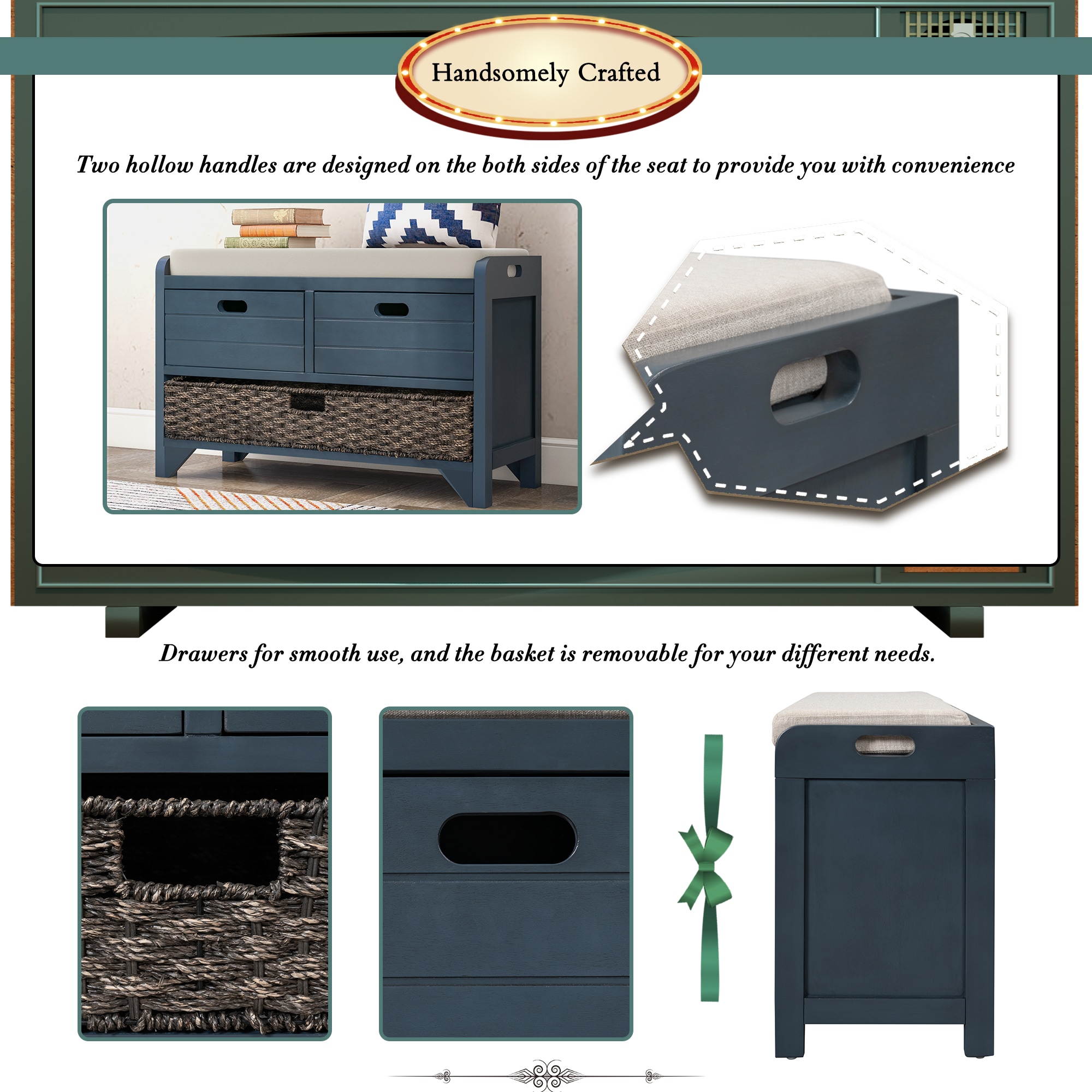 ModernLuxe WF199578AAM bench - View #5