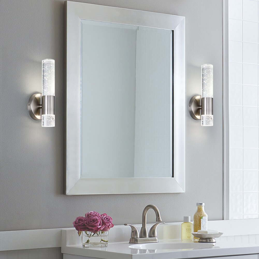 True Fine 5-in 1-Light Brushed Nickel LED Modern/Contemporary Vanity ...