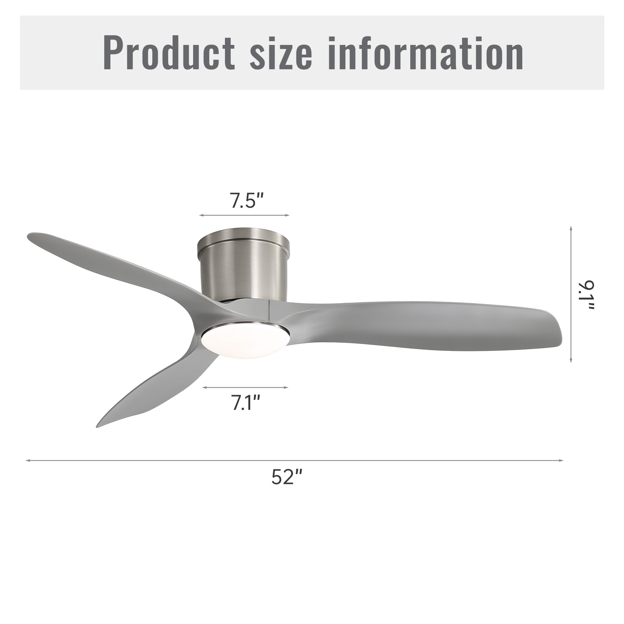 Yardreeze KBS-52K109-SN Ceiling-Fans - View #5
