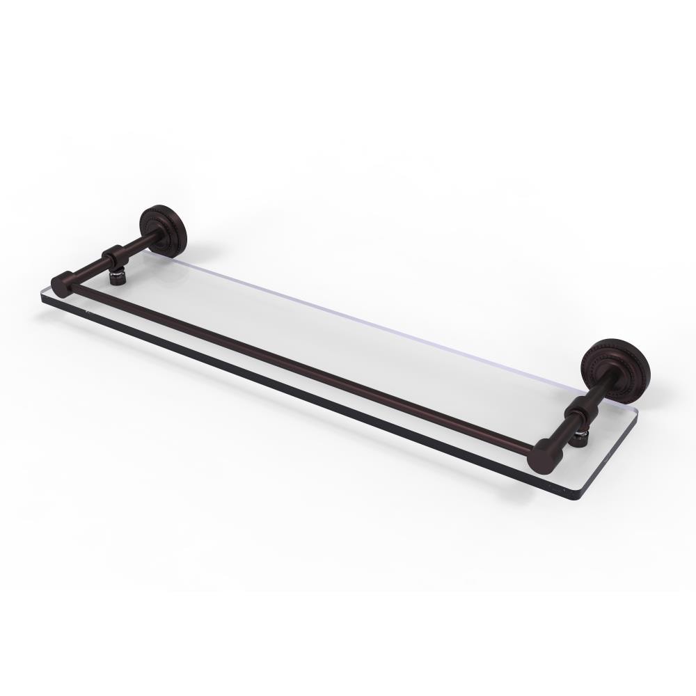 Allied Brass DT-1/22-GAL-ABZ Dottingham Antique Bronze 1-Tier Wall Mount Bathroom Shelf (22-in X 3-in X 5-in)
