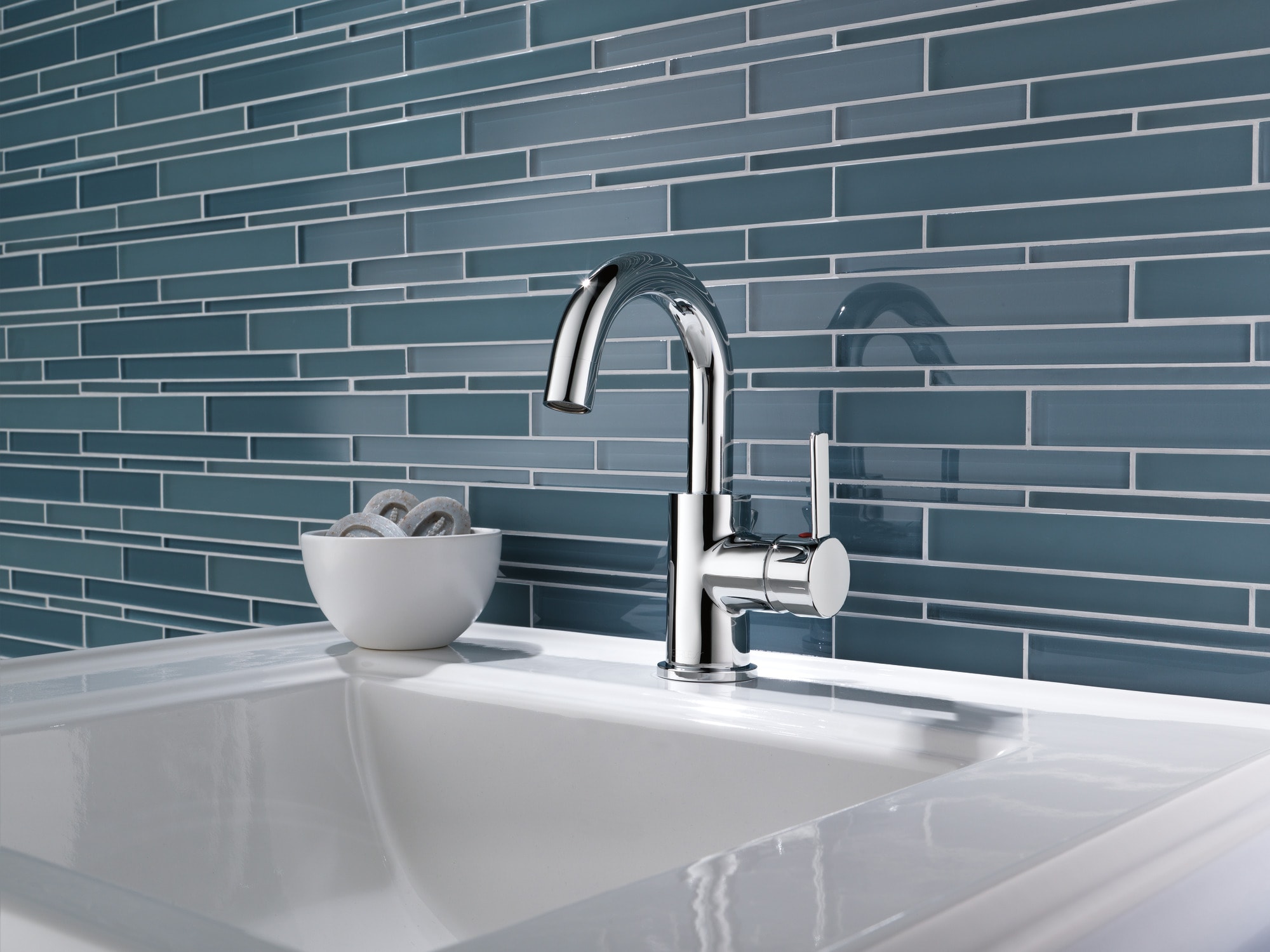 Precept Polished Chrome Single-Handle Modern Bathroom Faucet