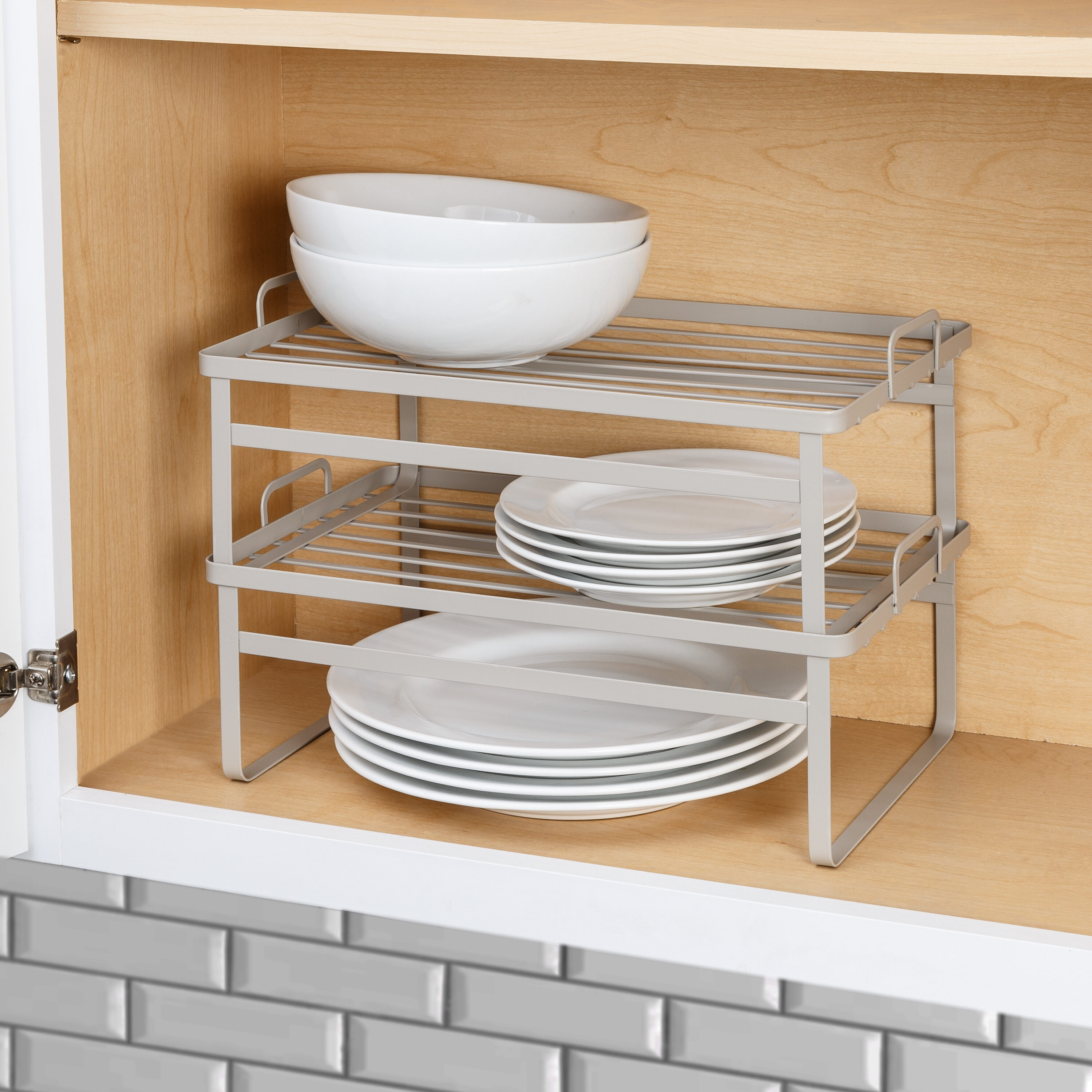 Honey-Can-Do 15-in x 9-in Gray Metal Cookware Insert in the Drawer  Organizers department at