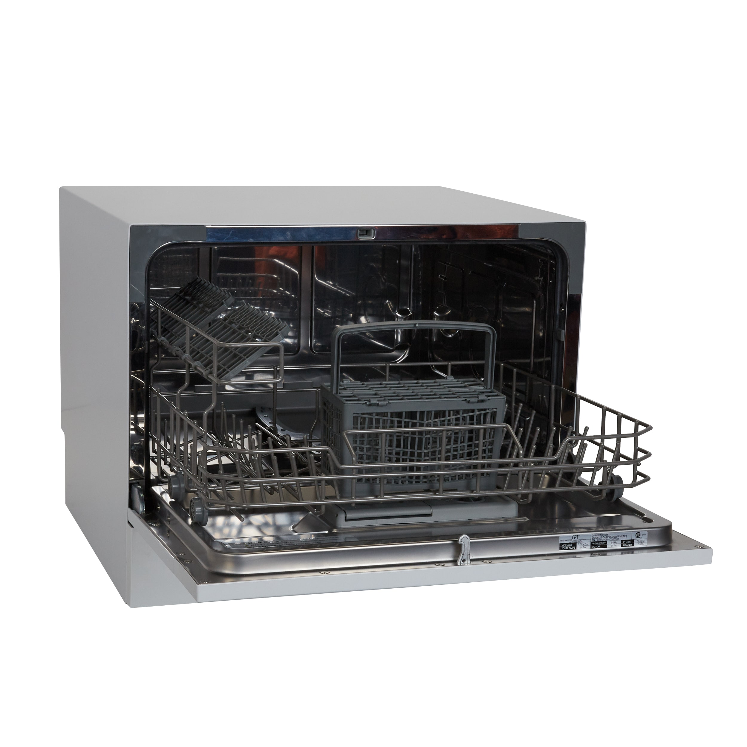 Comfee' 16.5 in. White Electronic Countertop 120-volt Dishwasher